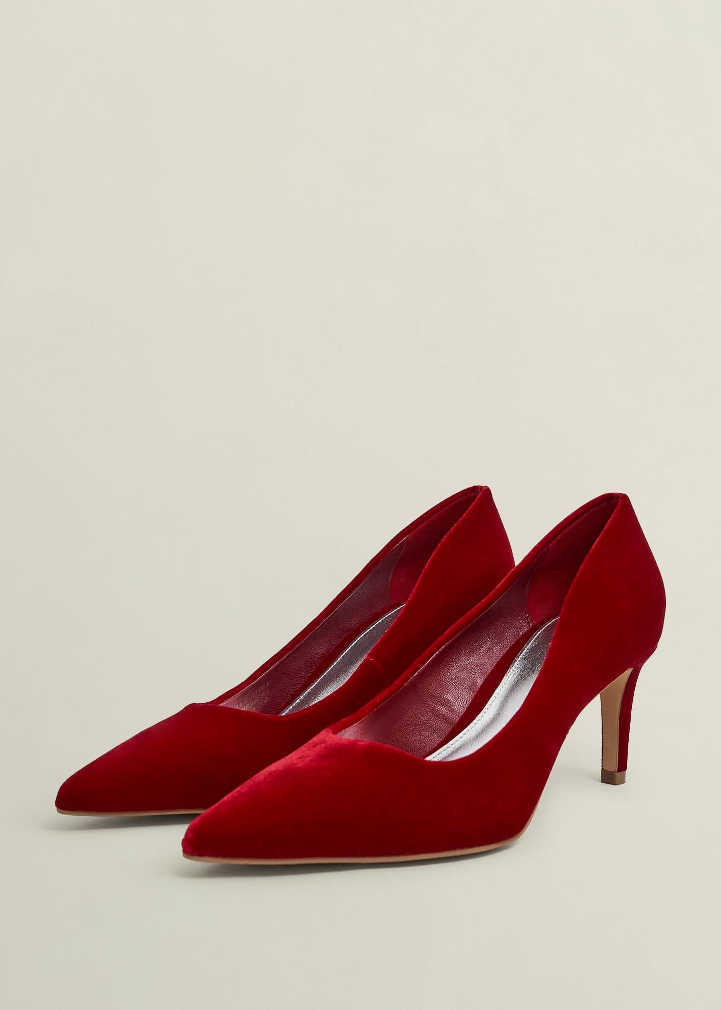 Leila Velvet Courts, Rouge Red, hi-res