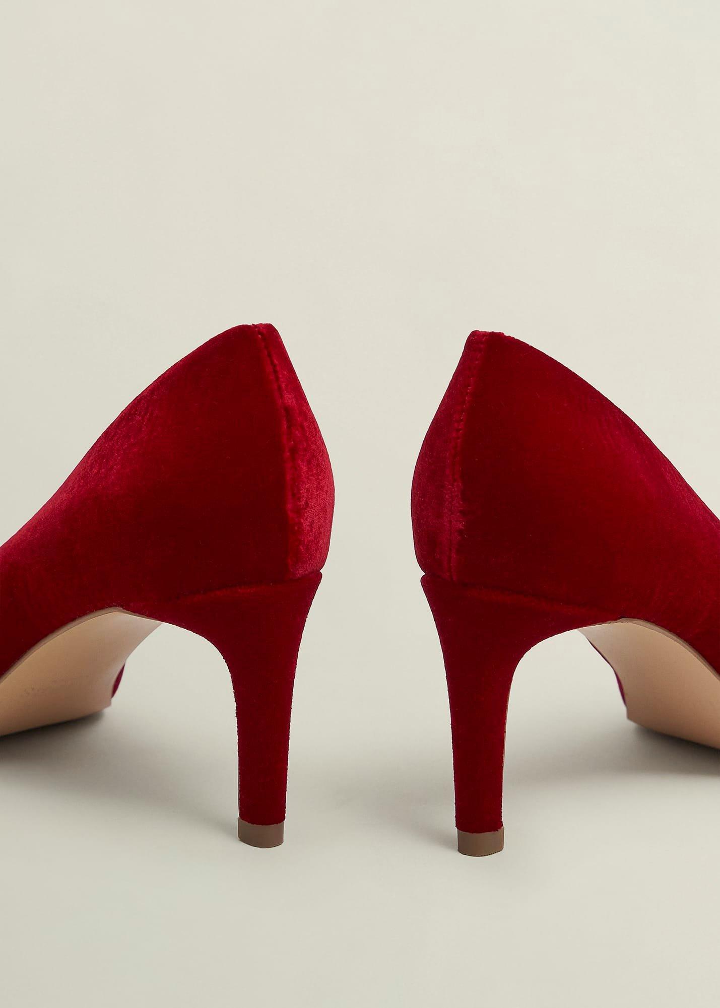 Leila Velvet Courts, Rouge Red, hi-res