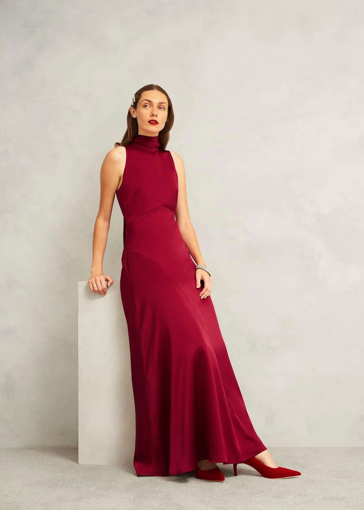 Leila Velvet Courts, Rouge Red, hi-res