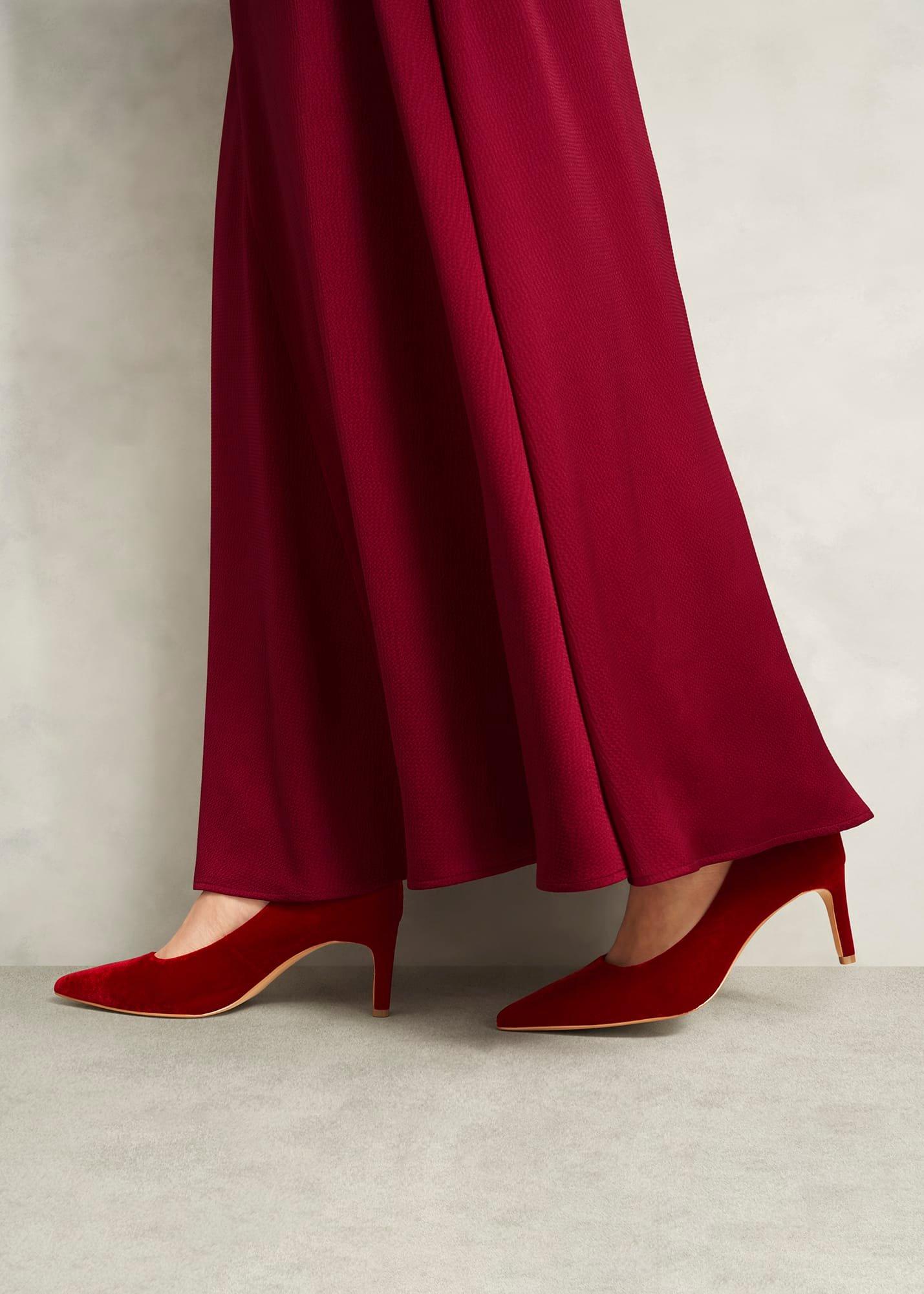 Leila Velvet Courts, Rouge Red, hi-res
