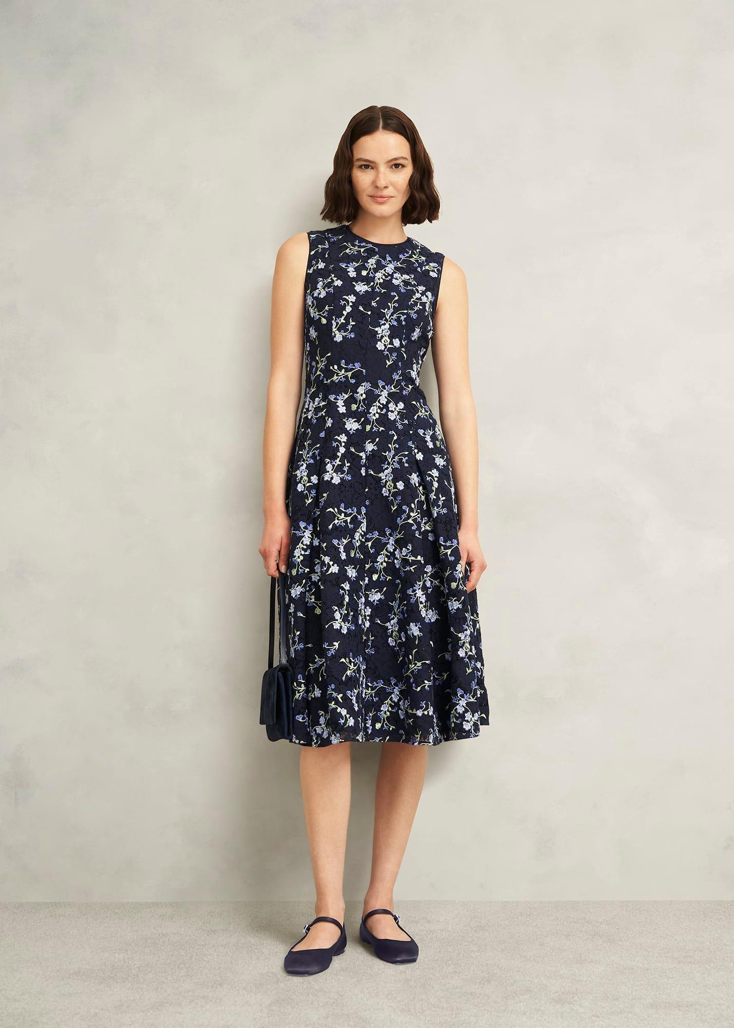 Chrissy Satin Mary Janes, Midnight Navy, hi-res