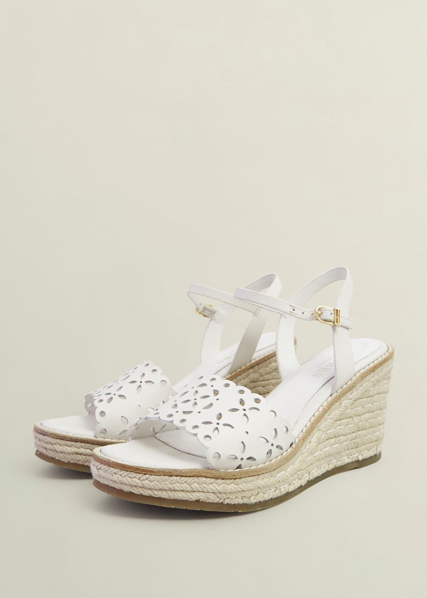 Sairey Leather Espadrilles, Ivory, hi-res