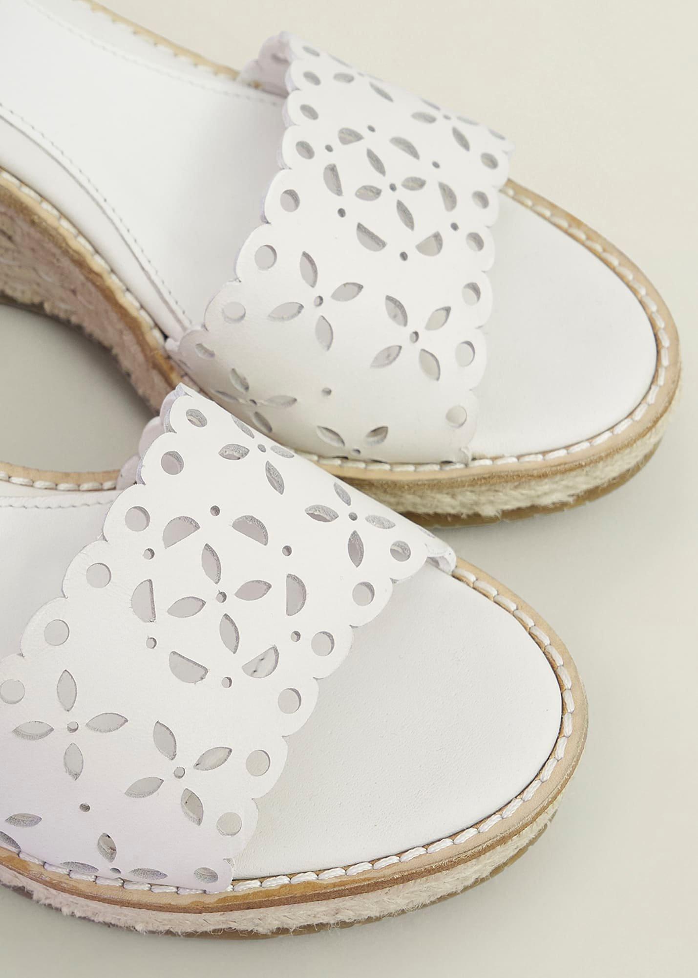 Sairey Leather Espadrilles, Ivory, hi-res