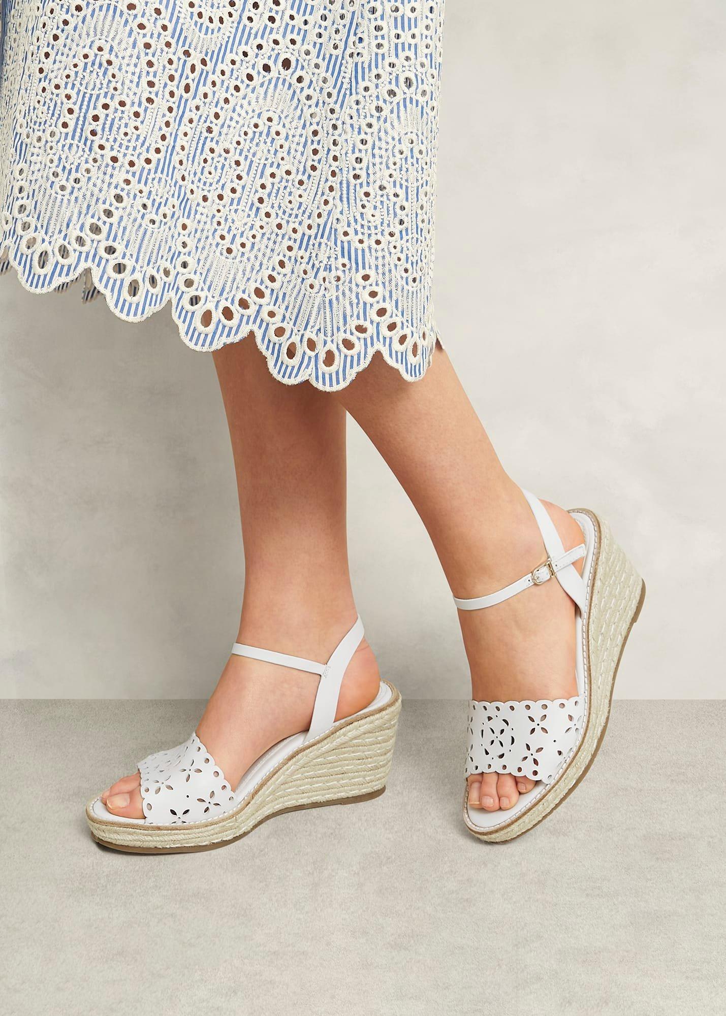 Sairey Leather Espadrilles, Ivory, hi-res