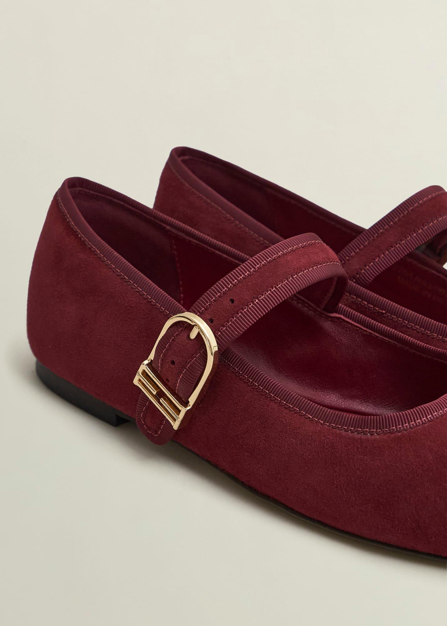 Clara Suede Mary Janes, Beryl Red, hi-res