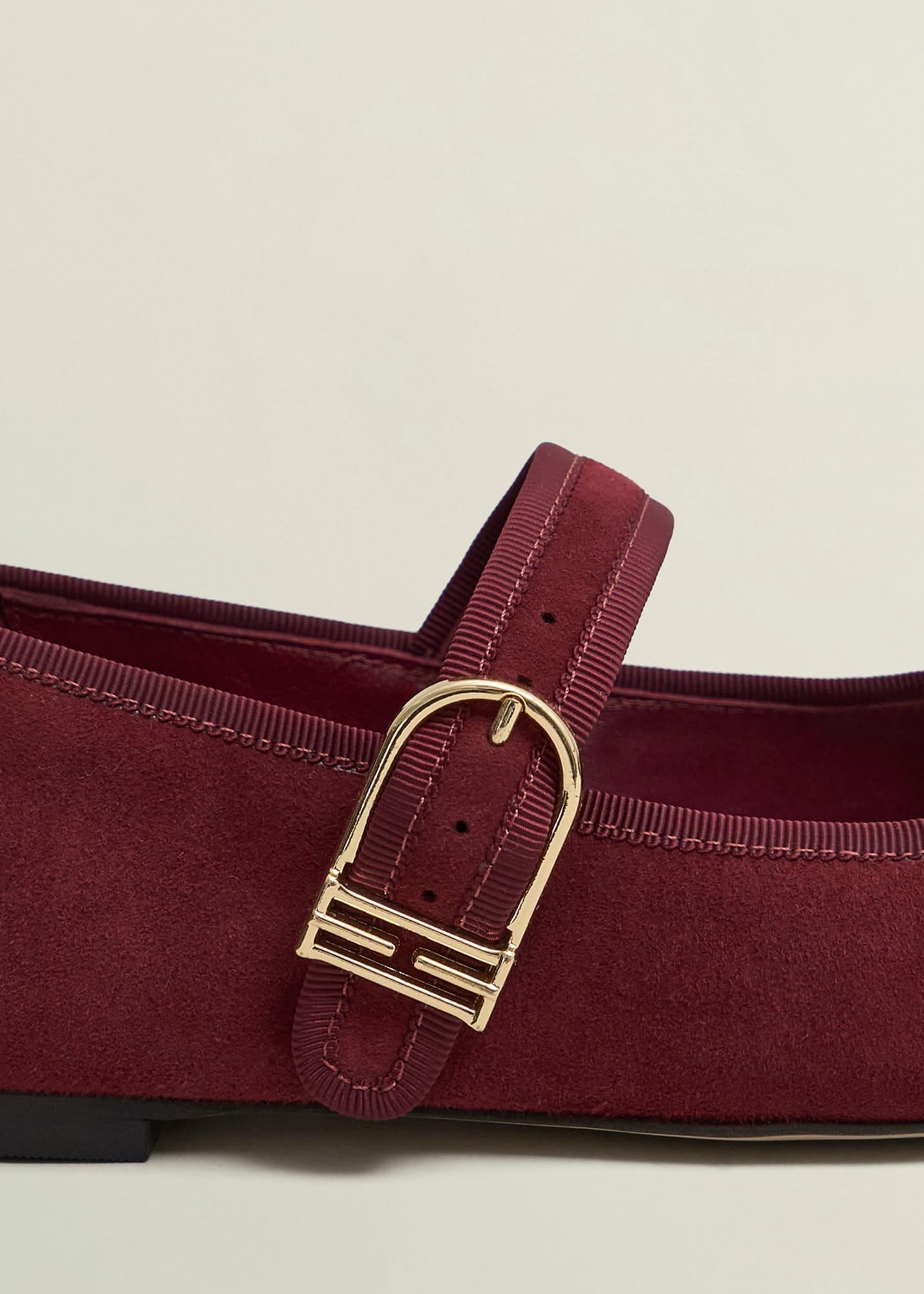 Clara Suede Mary Janes, Beryl Red, hi-res