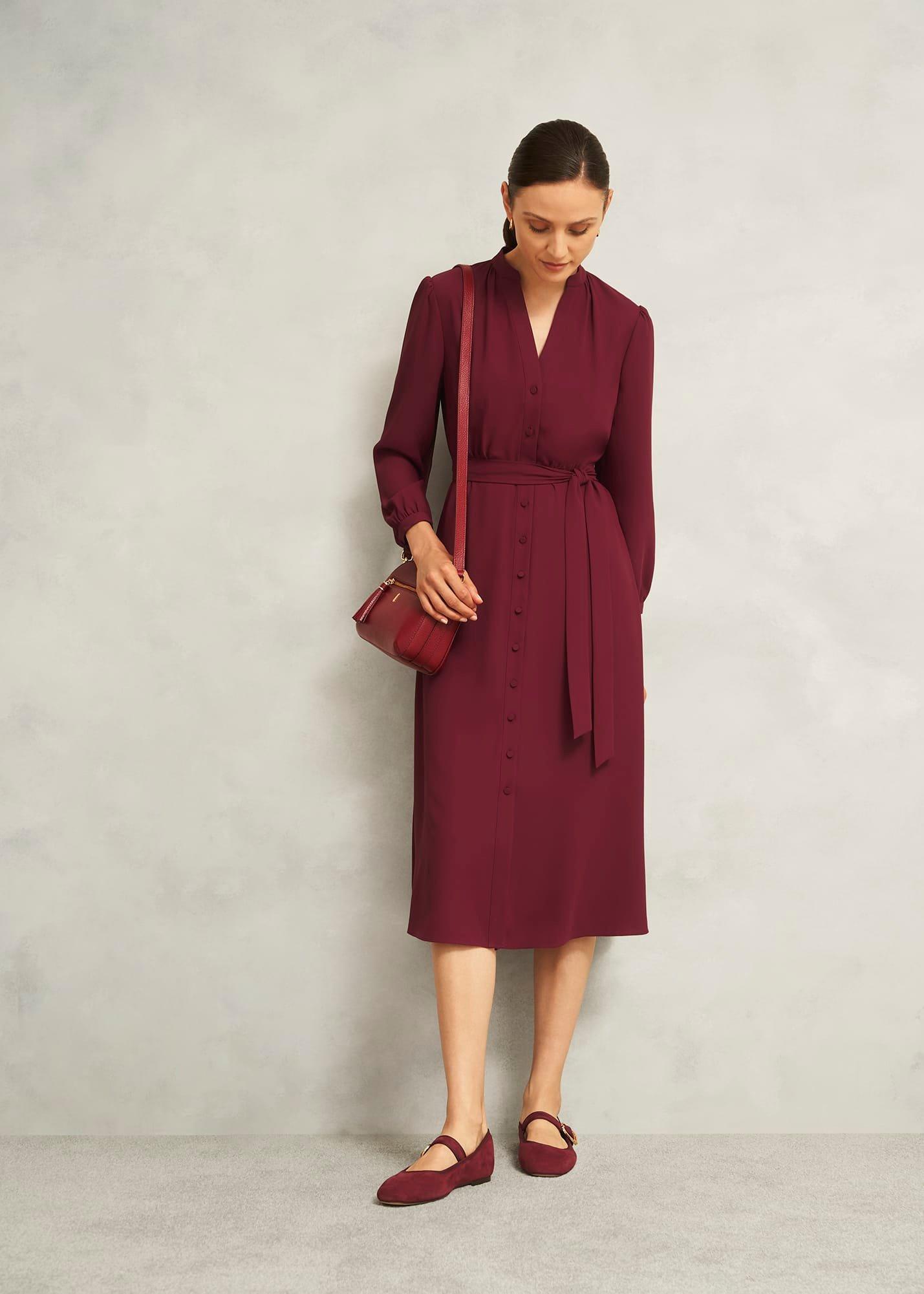 Clara Suede Mary Janes, Beryl Red, hi-res