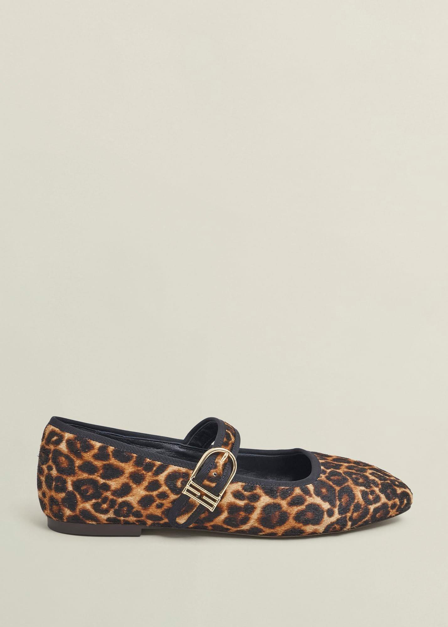 Clara Leopard Mary Janes