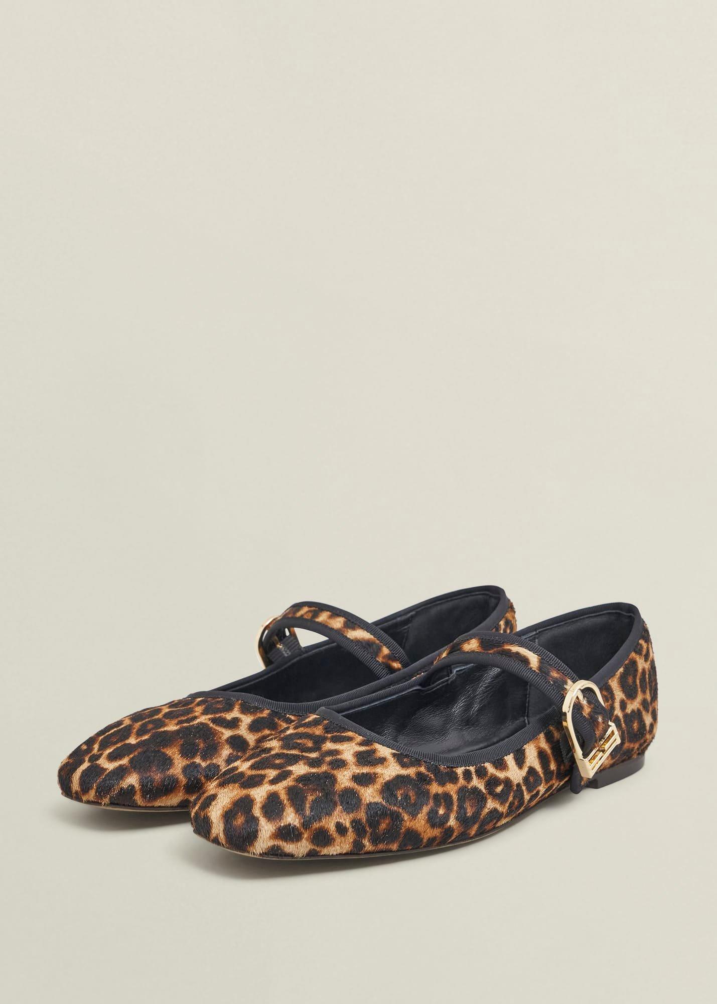 Clara Leopard Mary Janes, Leopard Print, hi-res