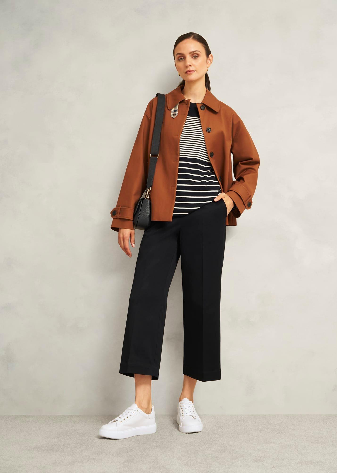 Ada Leather Trainers, White, hi-res