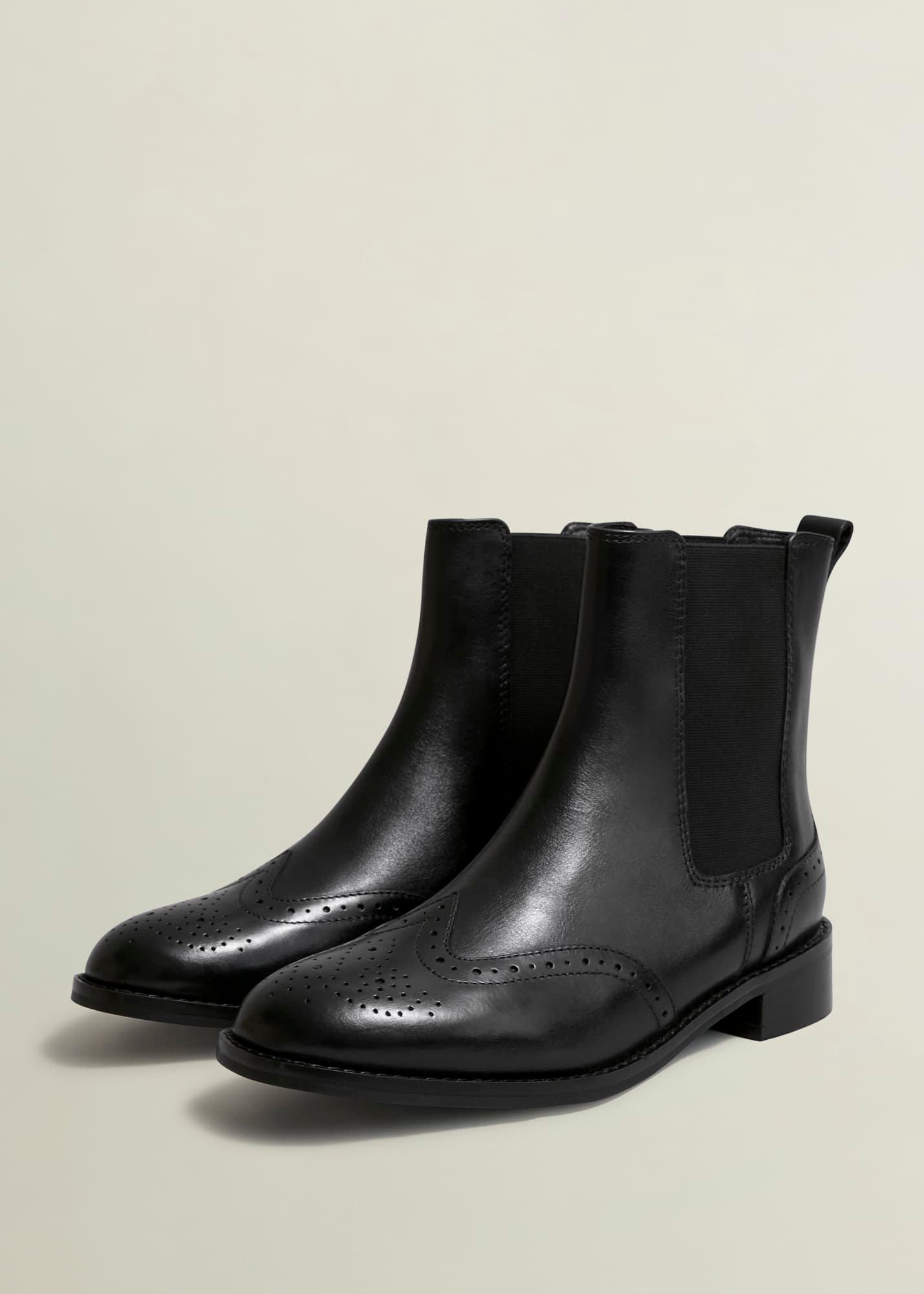 Genevieve Leather Chelsea Boots, Black, hi-res
