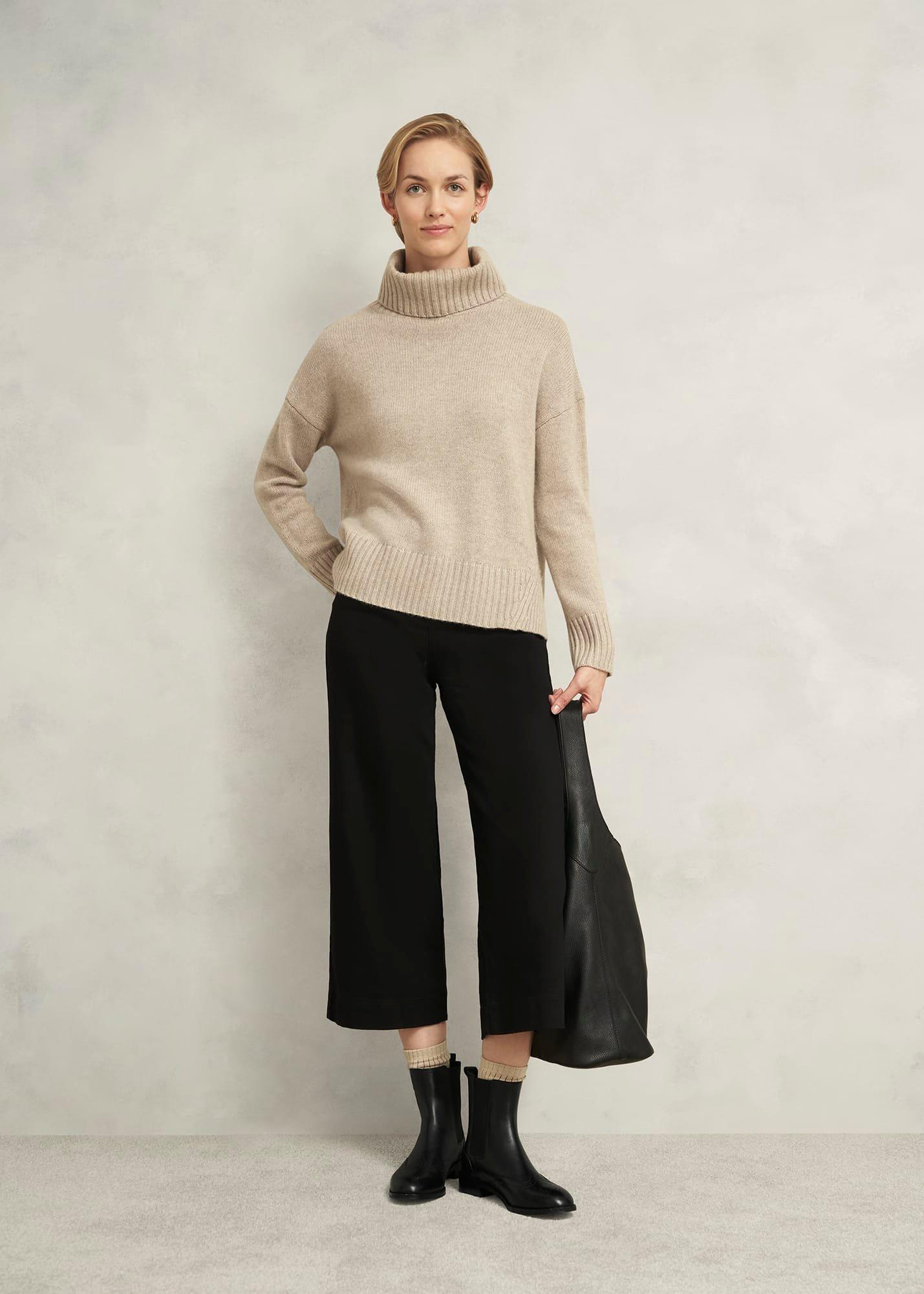 Genevieve Leather Chelsea Boots, Black, hi-res