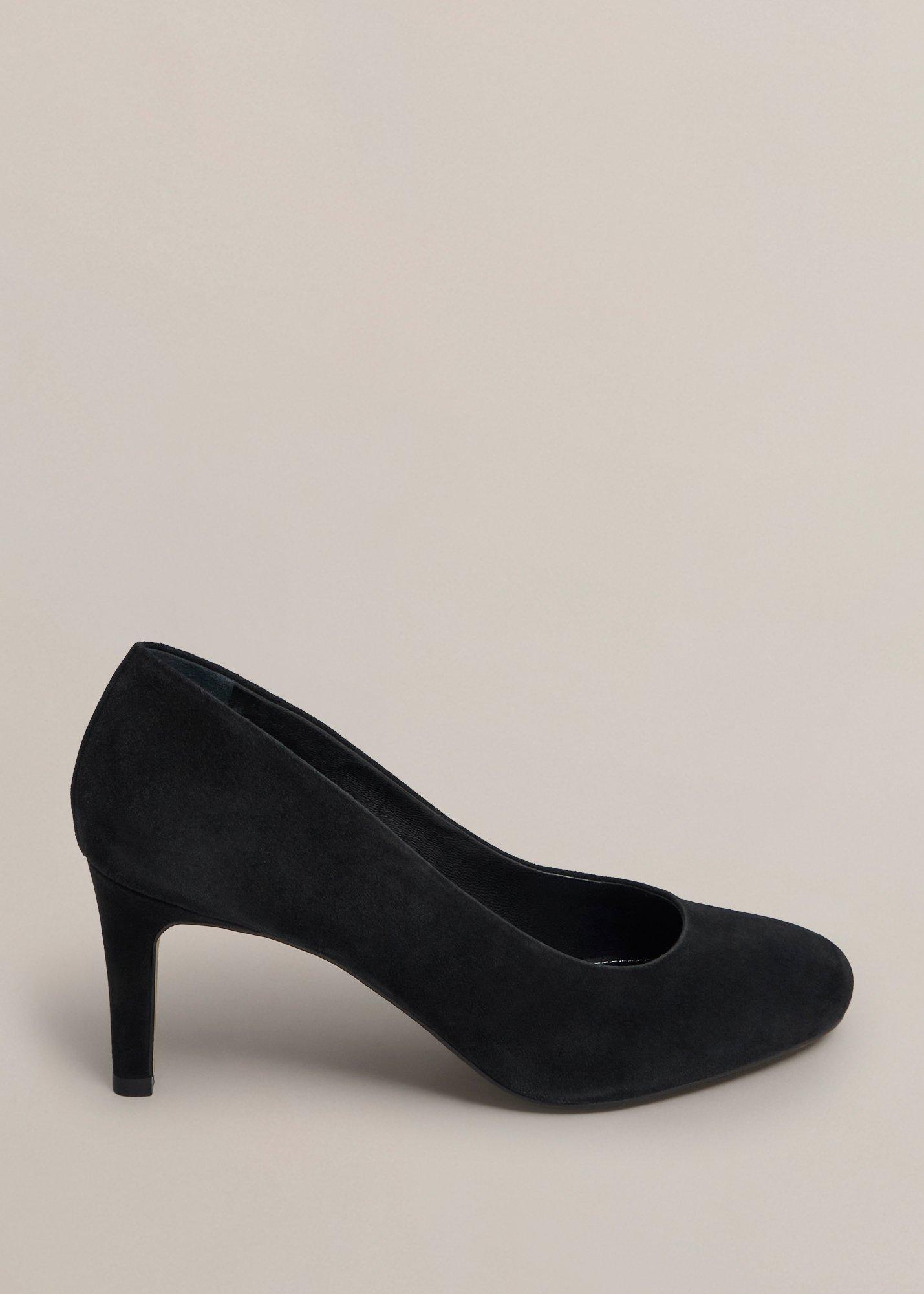 Lizzie Suede Court Shoes