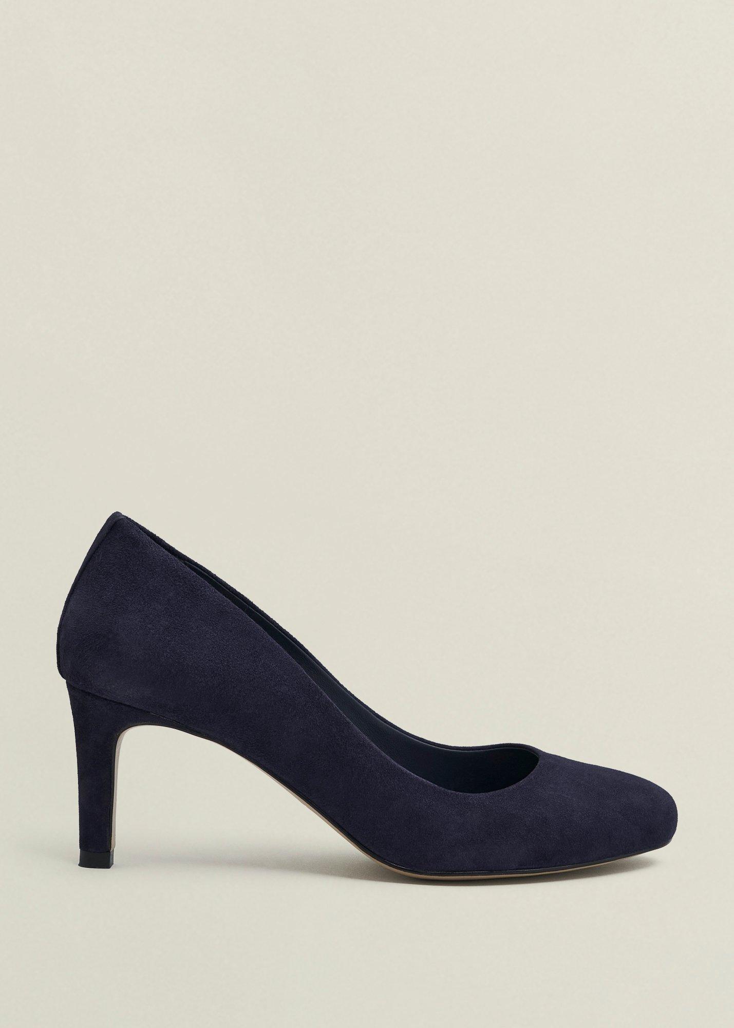 Lizzie Suede Court Shoes