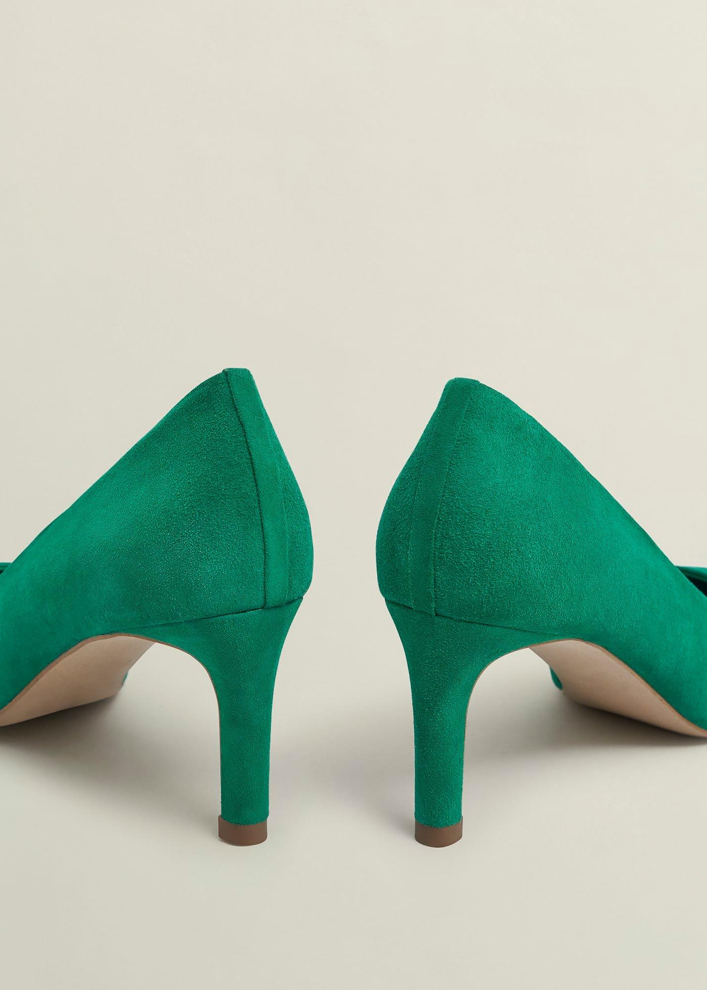 Lizzie Suede Courts, Amethyst Green, hi-res