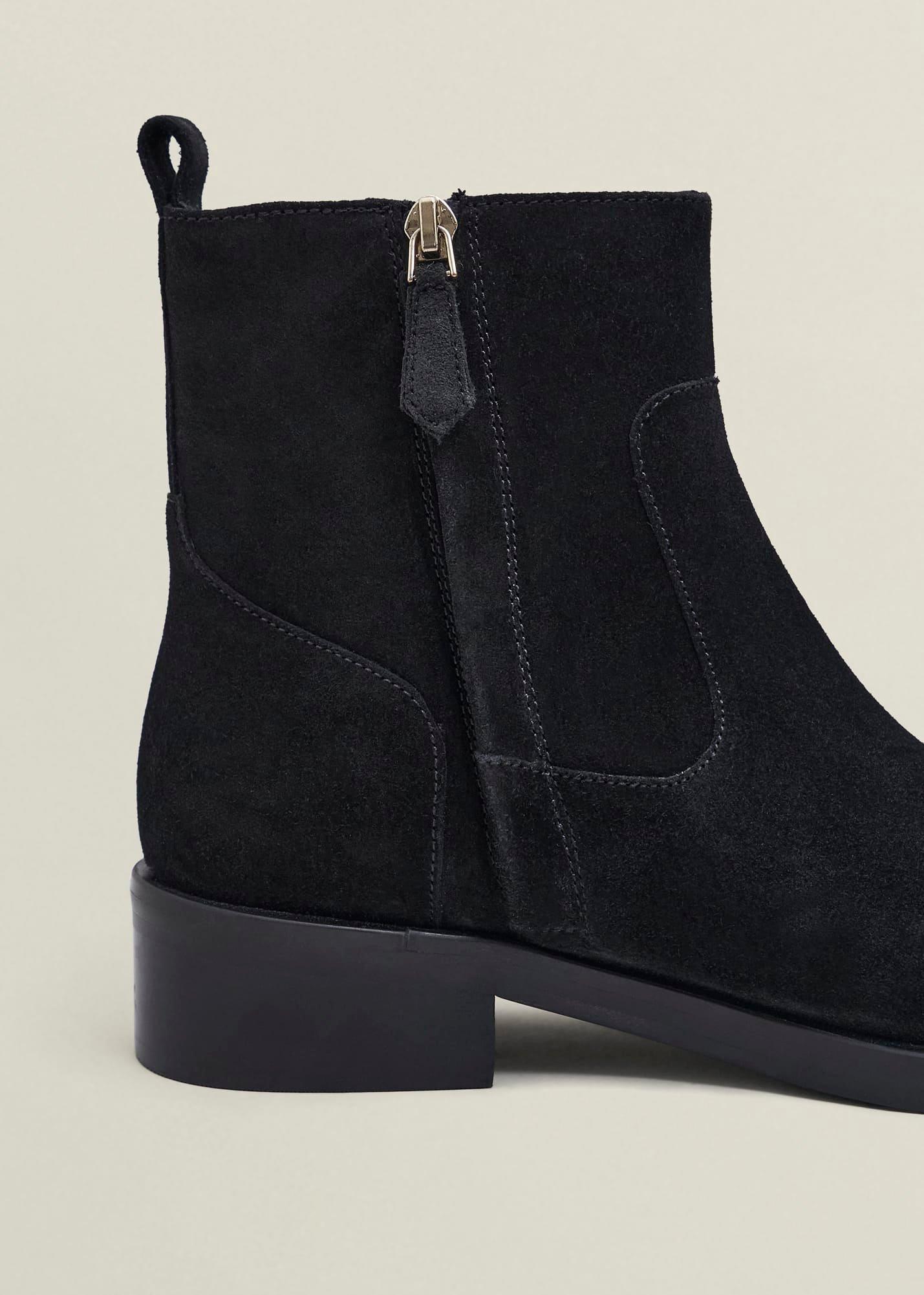 Georgie Ankle Boots, Black, hi-res