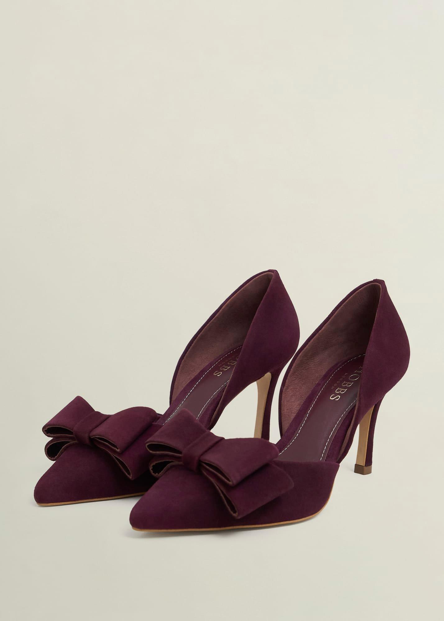 Elva Bow Pumps, Onyx Red, hi-res