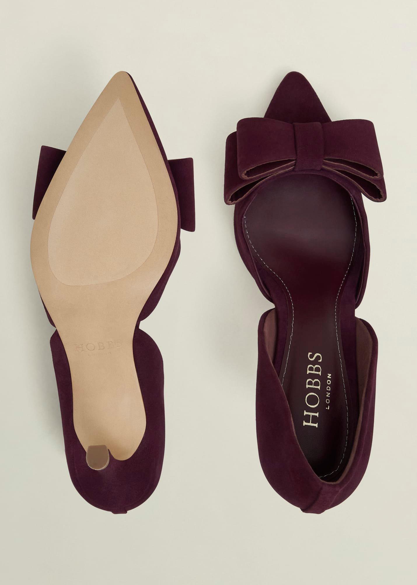 Elva Bow Pumps, Onyx Red, hi-res