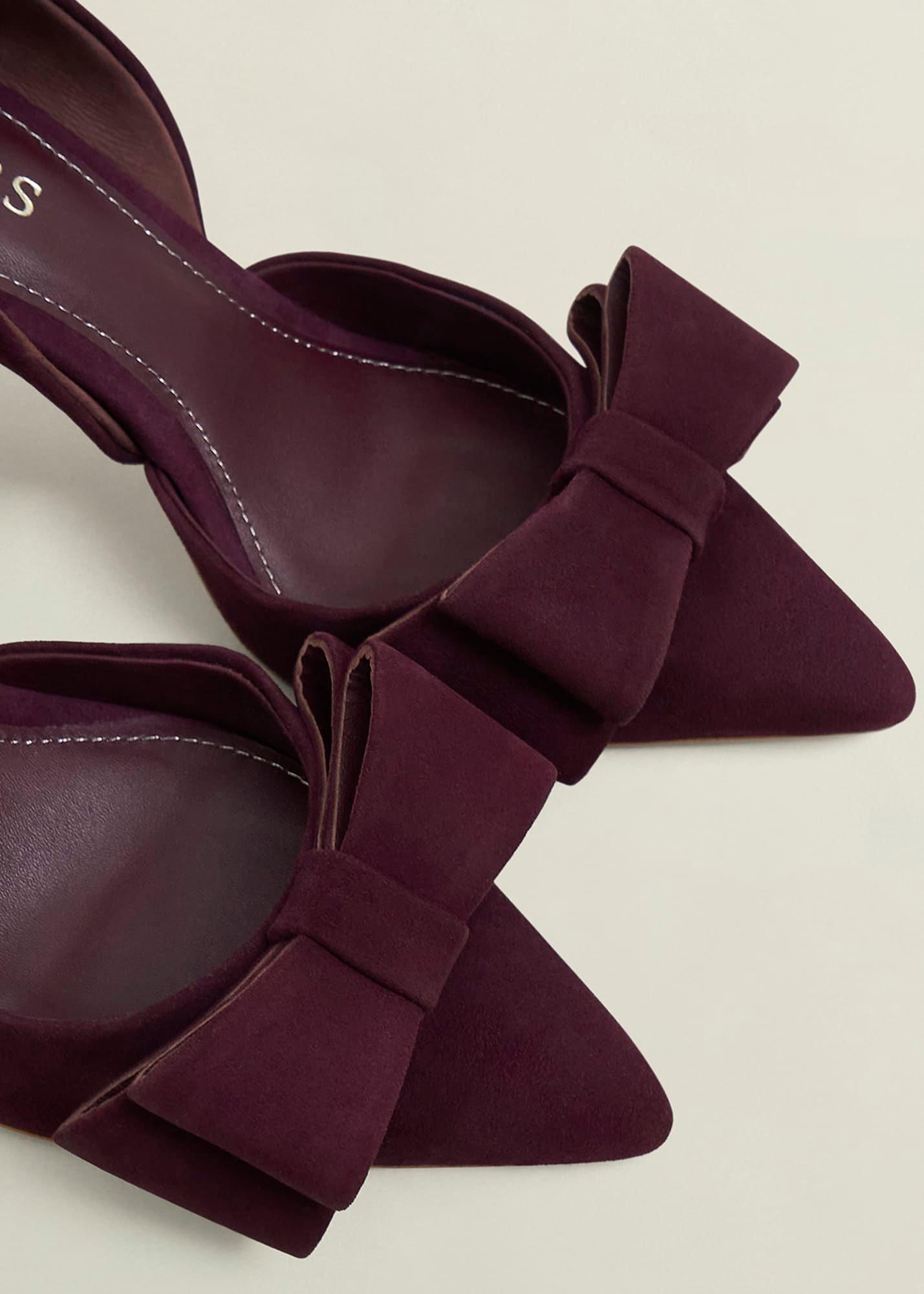 Elva Bow Pumps, Onyx Red, hi-res