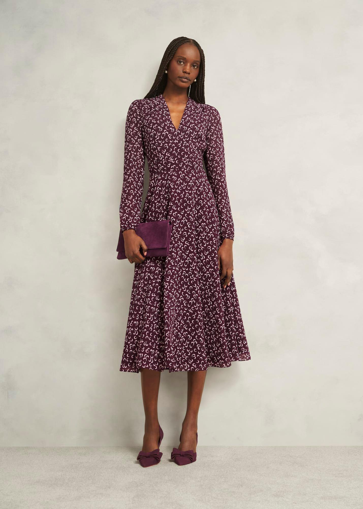 Elva Bow Pumps, Onyx Red, hi-res