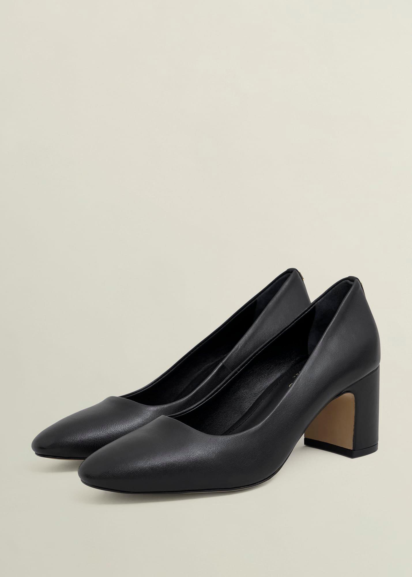 Lily Leather Courts, Black, hi-res