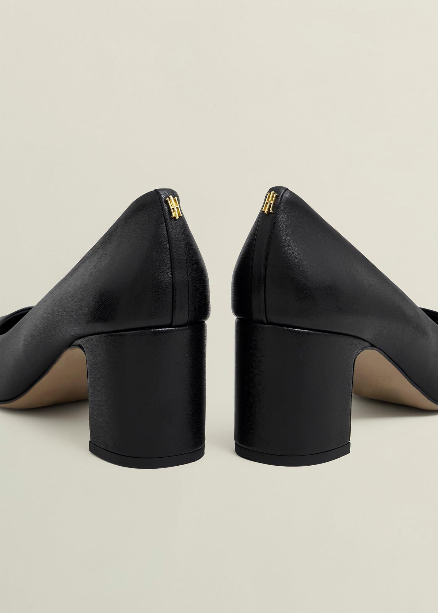 Lily Leather Courts, Black, hi-res
