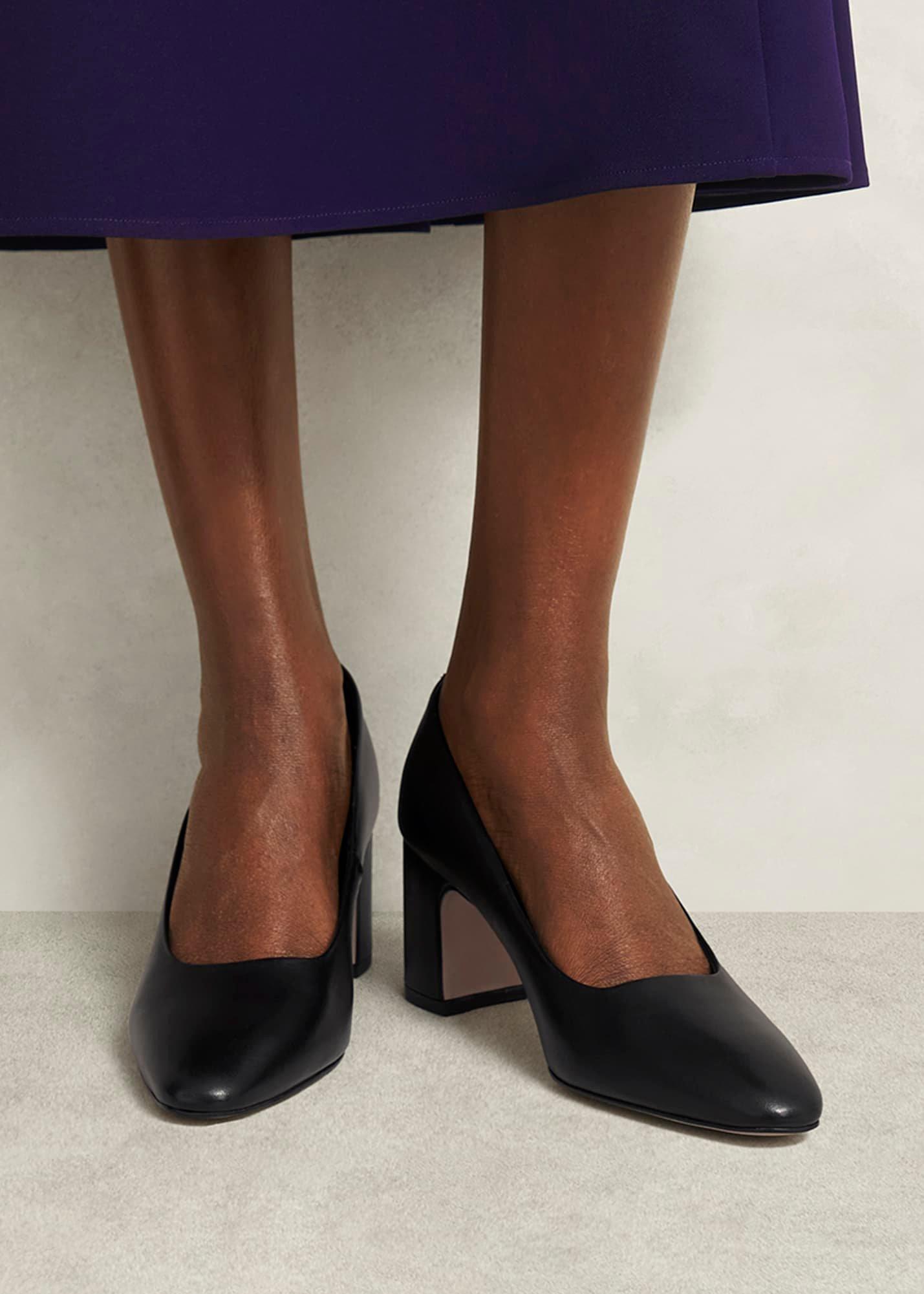 Lily Leather Courts, Black, hi-res