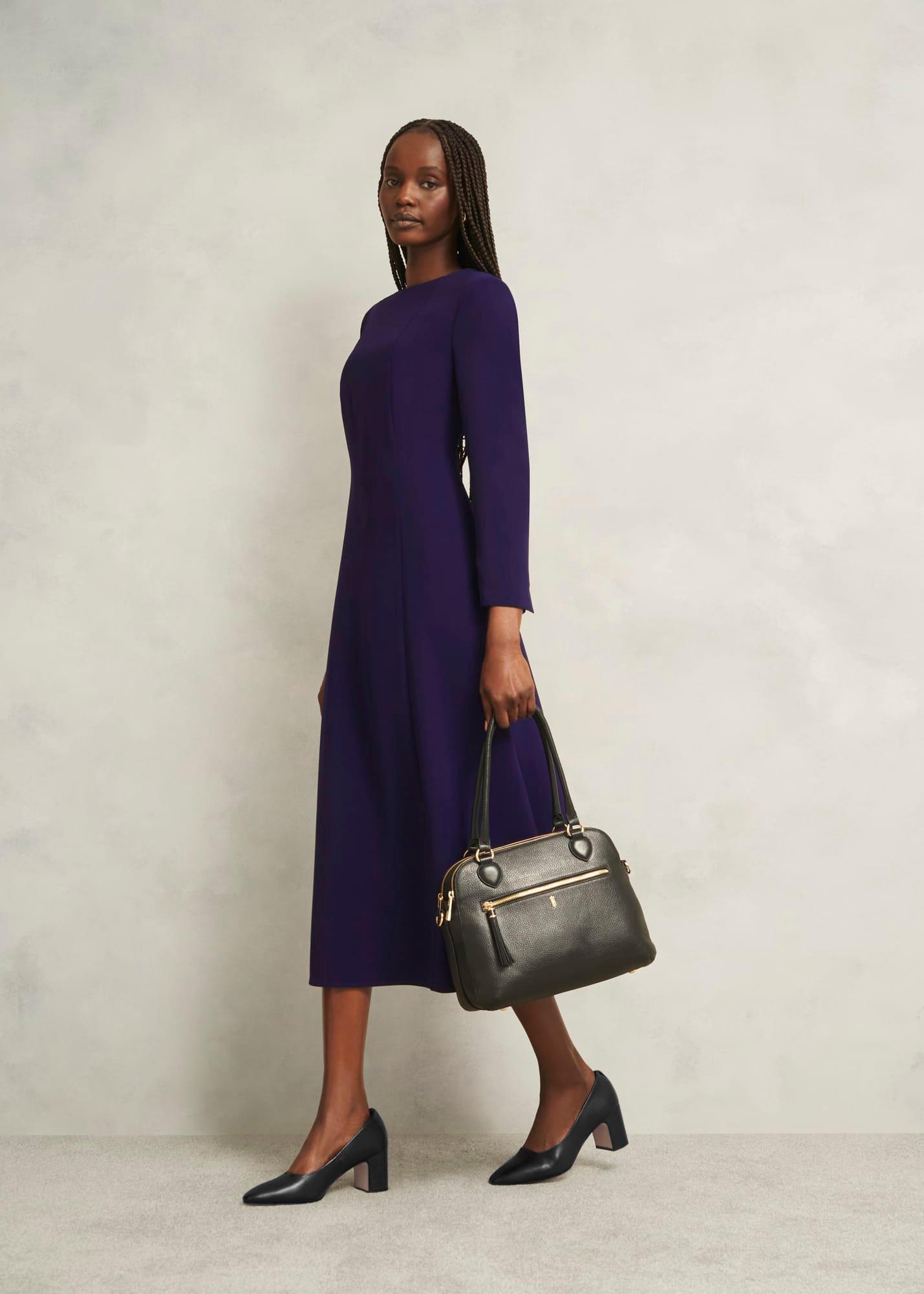 Lily Leather Courts, Black, hi-res