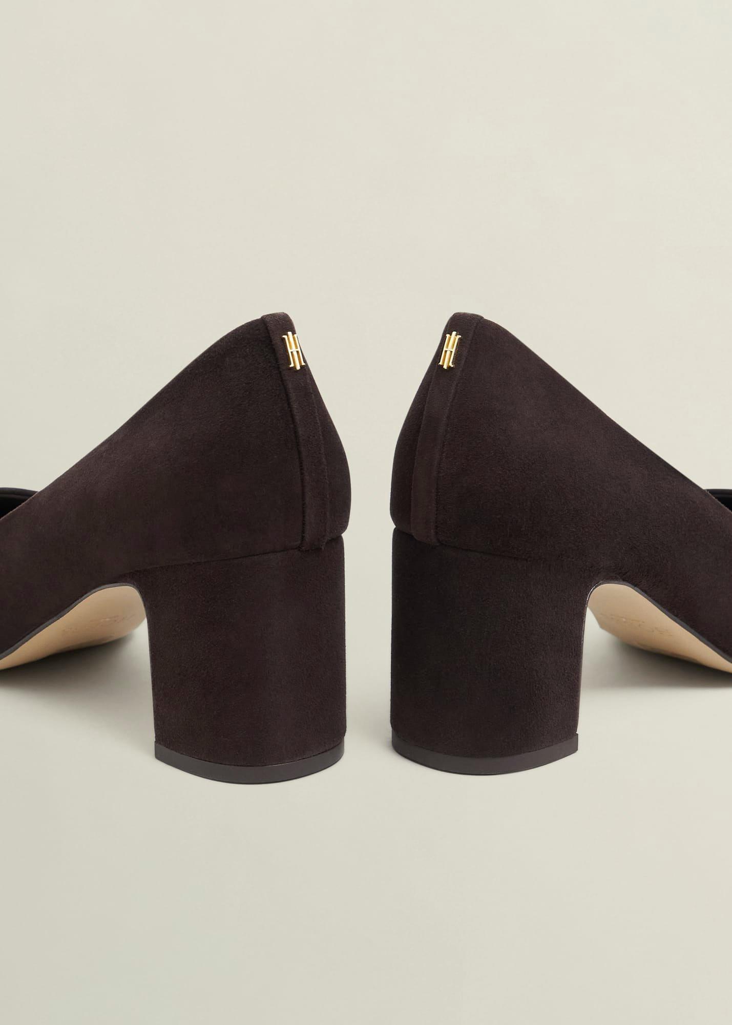 Lily Suede Courts, Chocolate Brown, hi-res
