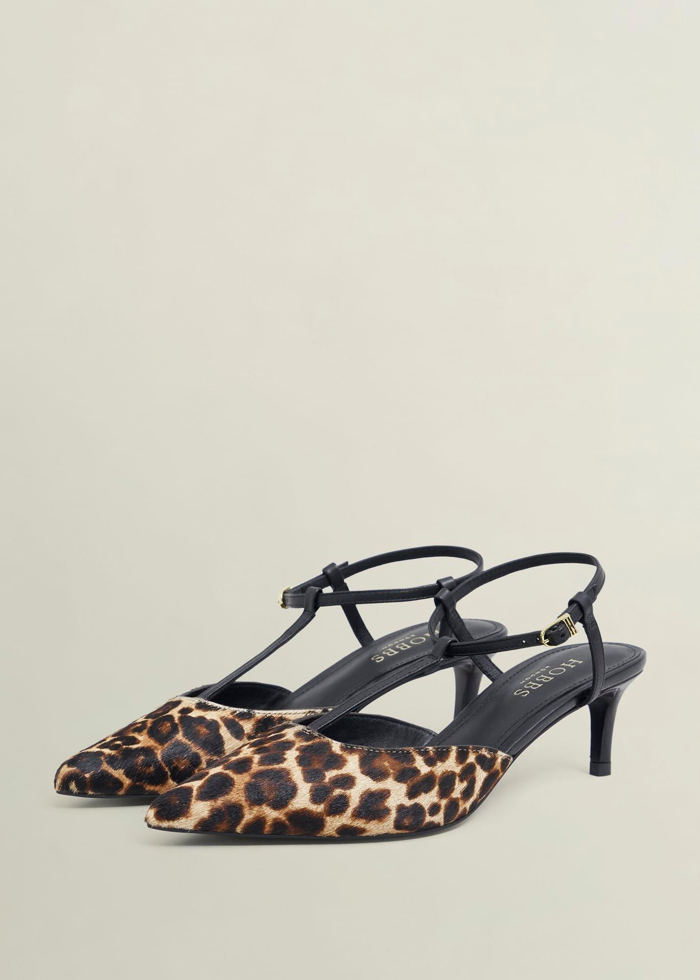 Maddison Leopard T Bar Courts, Leopard Black, hi-res