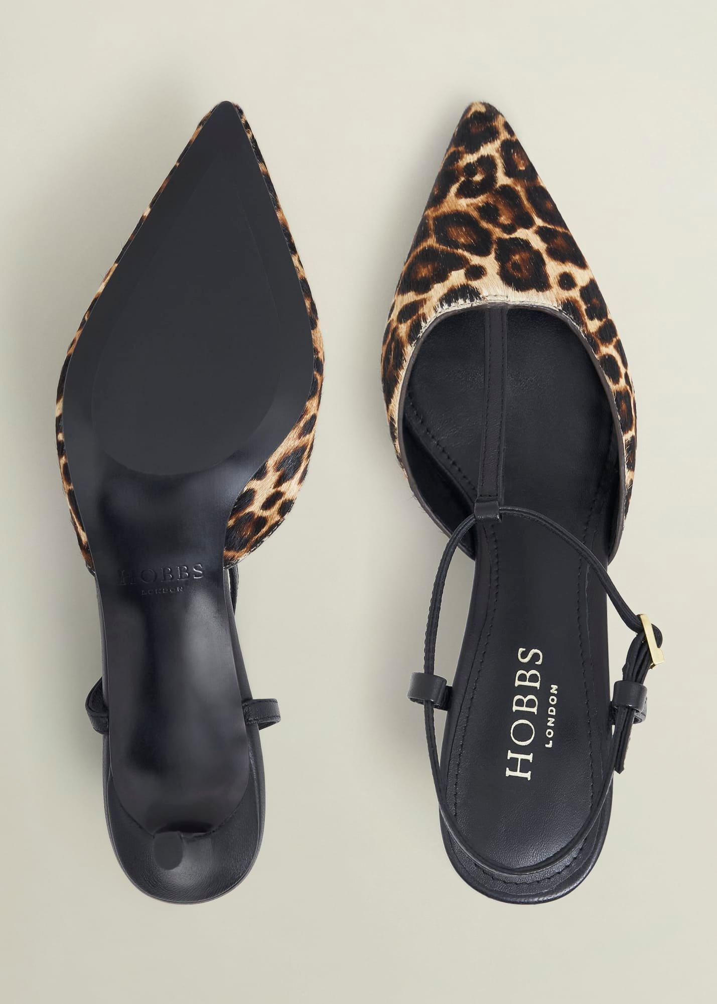 Maddison Leopard T Bar Courts, Leopard Black, hi-res