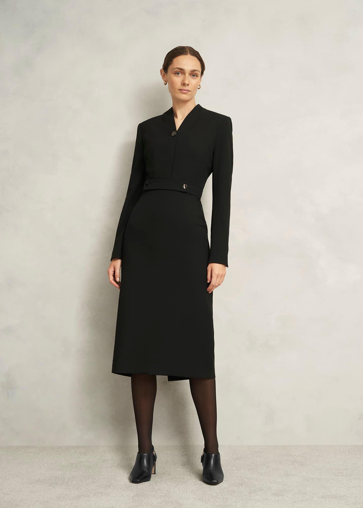 Leona Leather Shoeboots, Black, hi-res