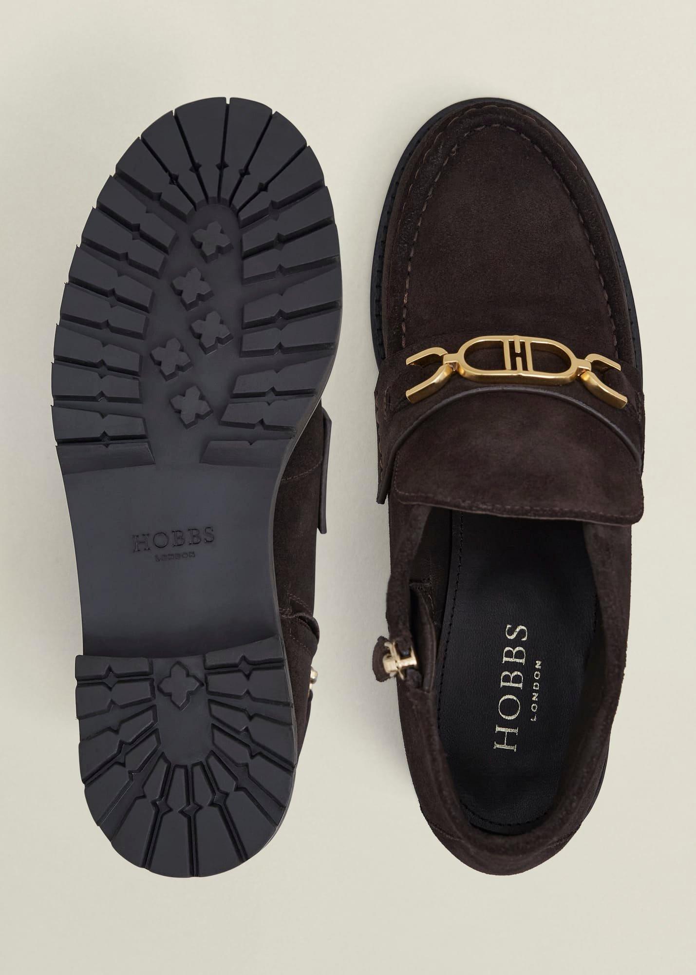 Astrid Suede Ankle Boots, Chocolate Brown, hi-res