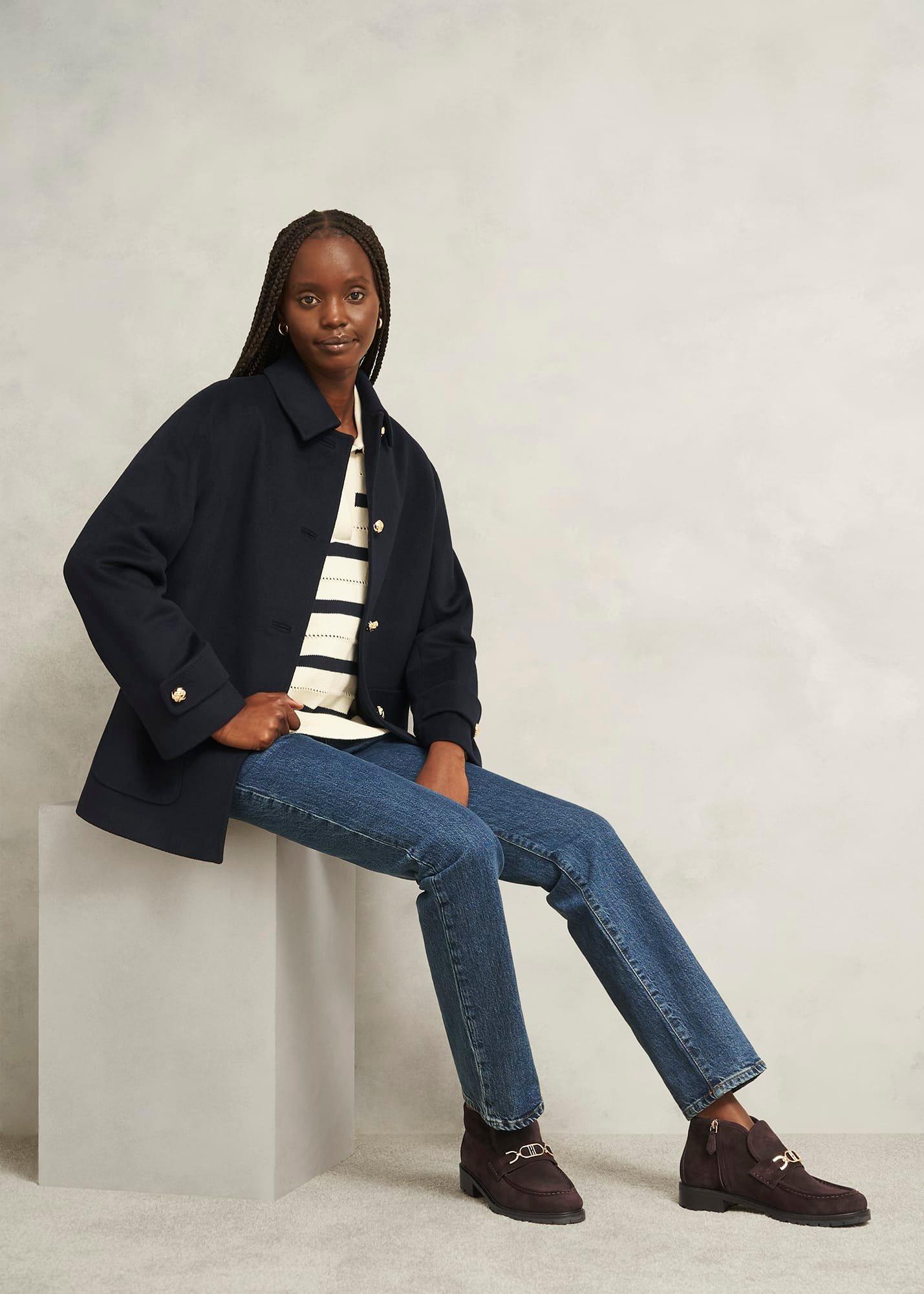 Astrid Suede Ankle Boots, Chocolate Brown, hi-res