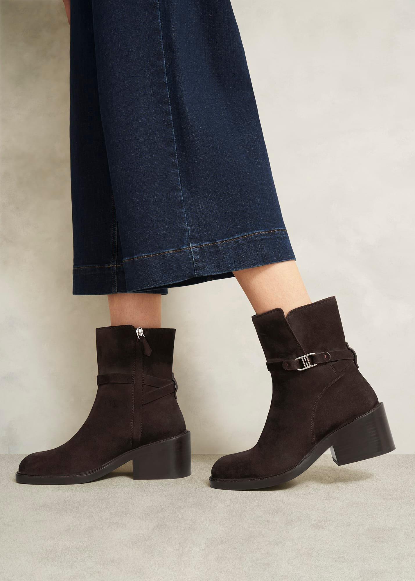Sydney Ankle Boots, Chocolate Brown, hi-res