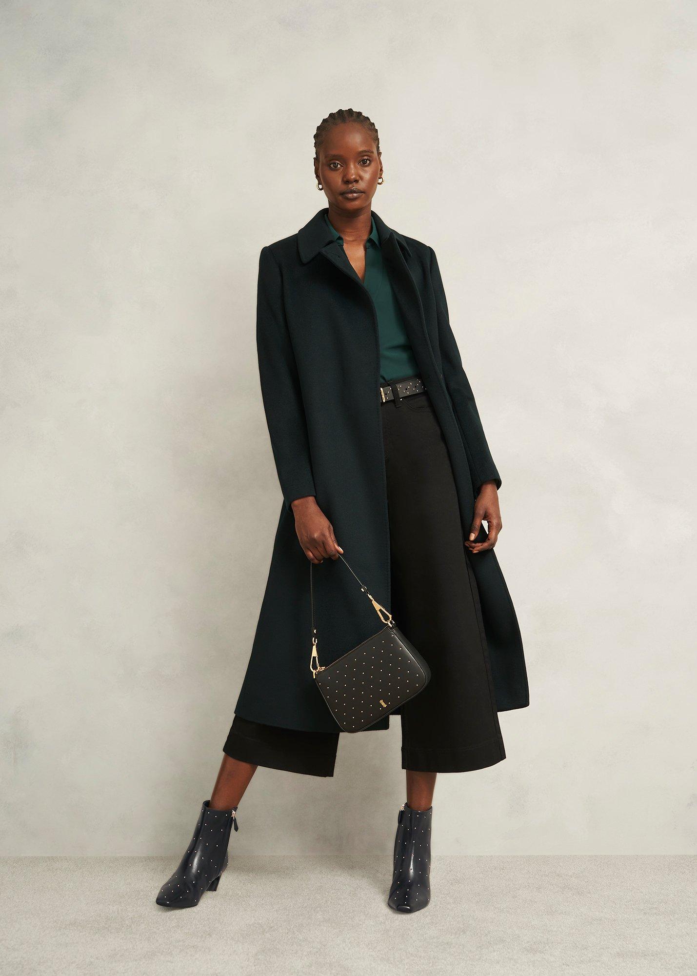 Isla Studded Leather Ankle Boots, Black, hi-res