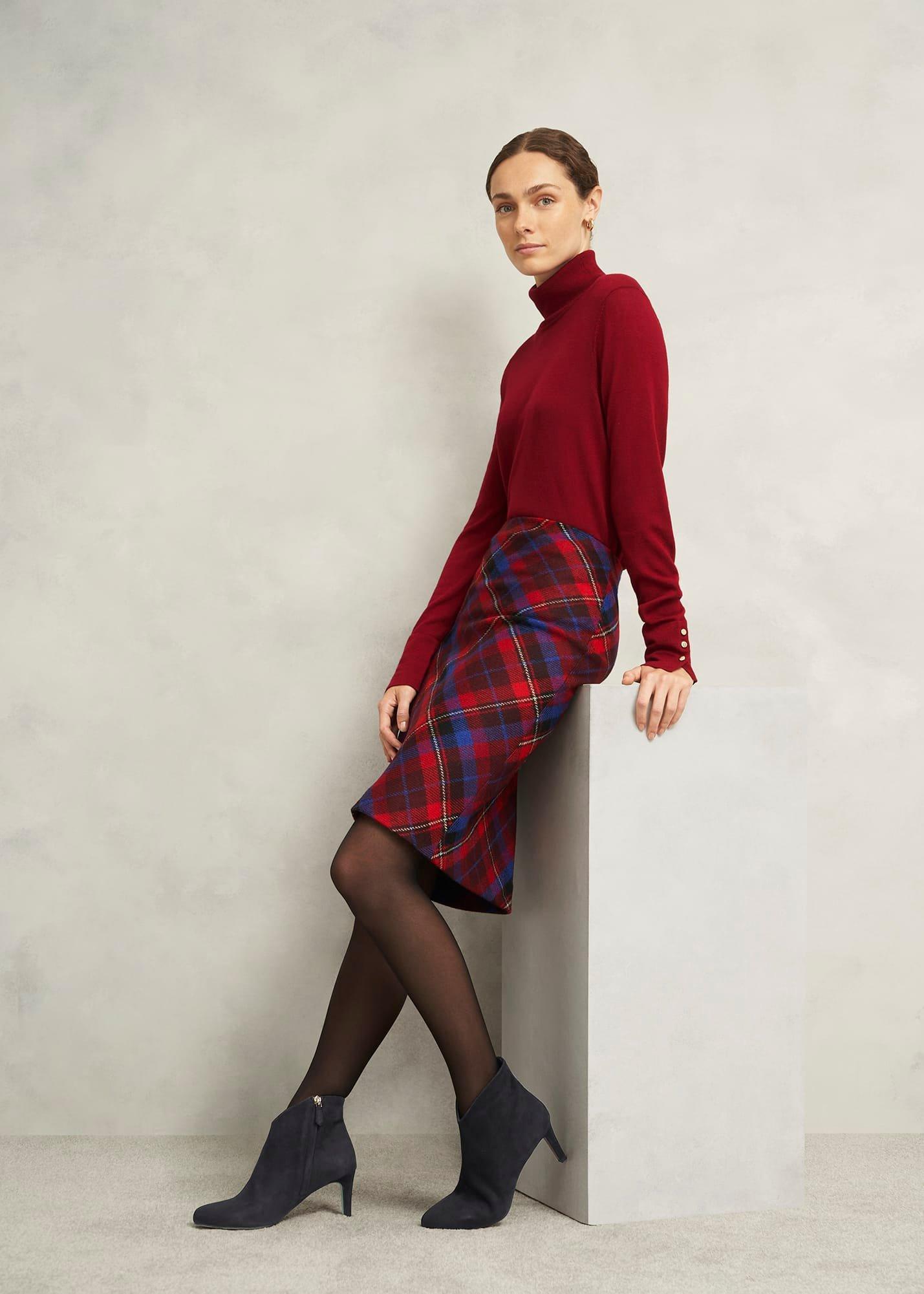 Lizzie Suede Ankle Boots, Black, hi-res