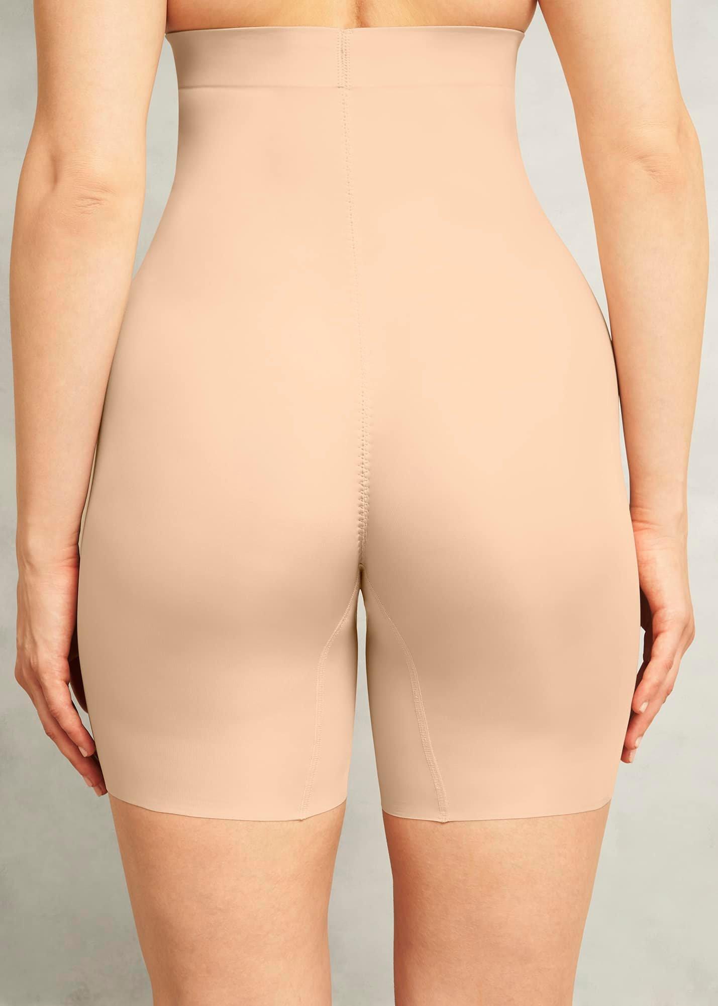 Moderate Control High Waist Long Leg Shaper , Frappe, hi-res