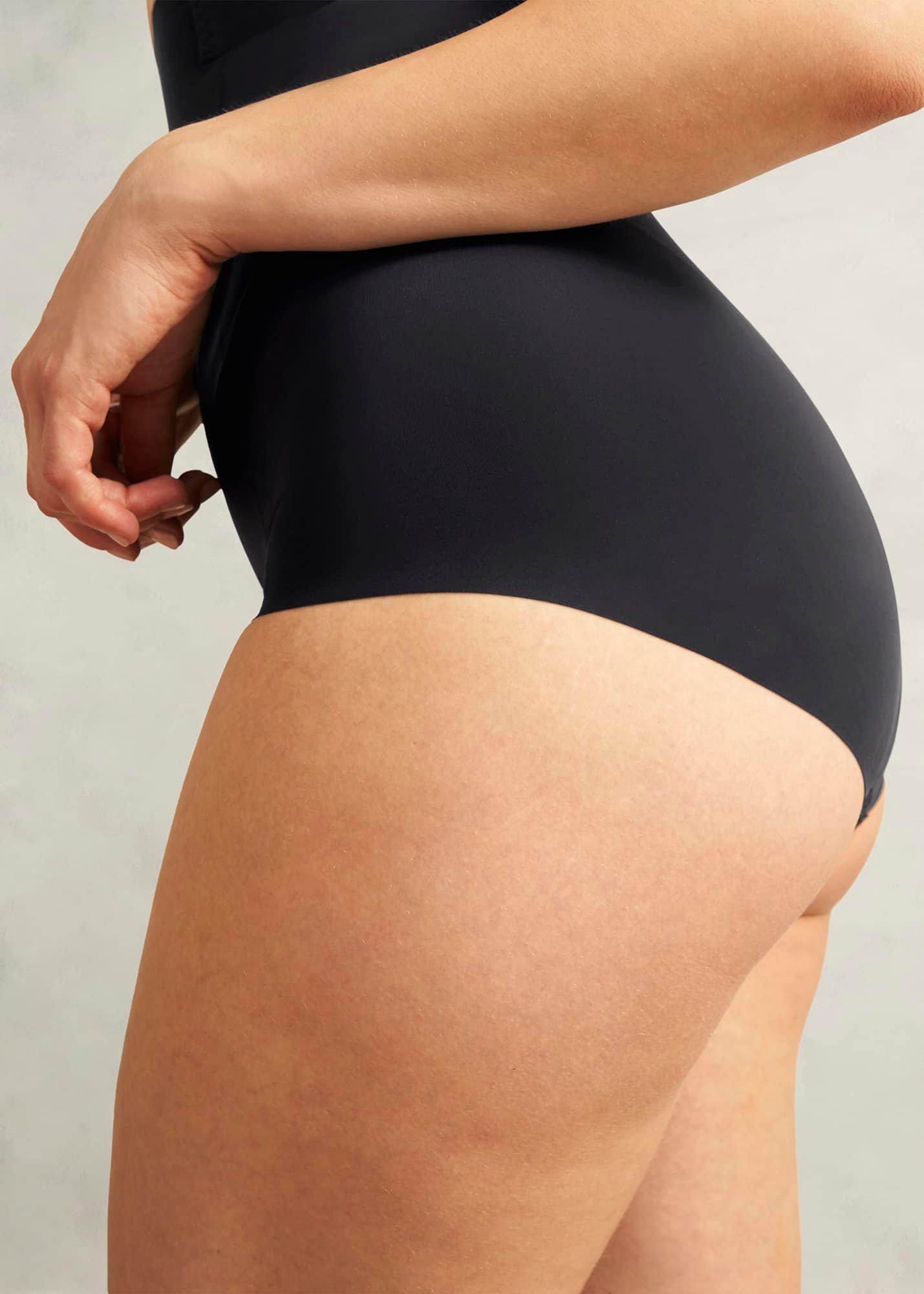 Moderate Control High Waist Slimming Brief, Black, hi-res