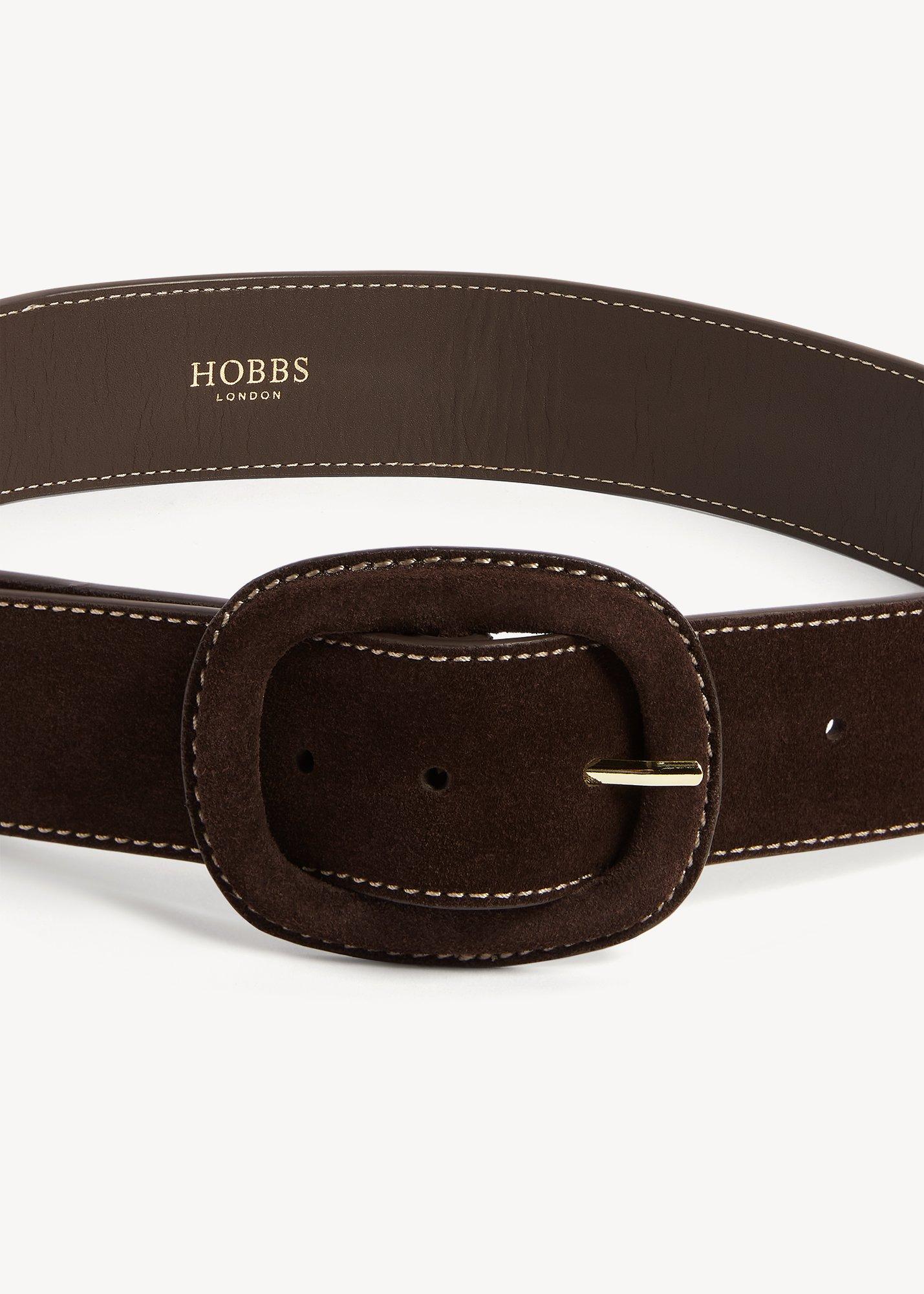 Abbie Suede Belt, Alder Brown, hi-res