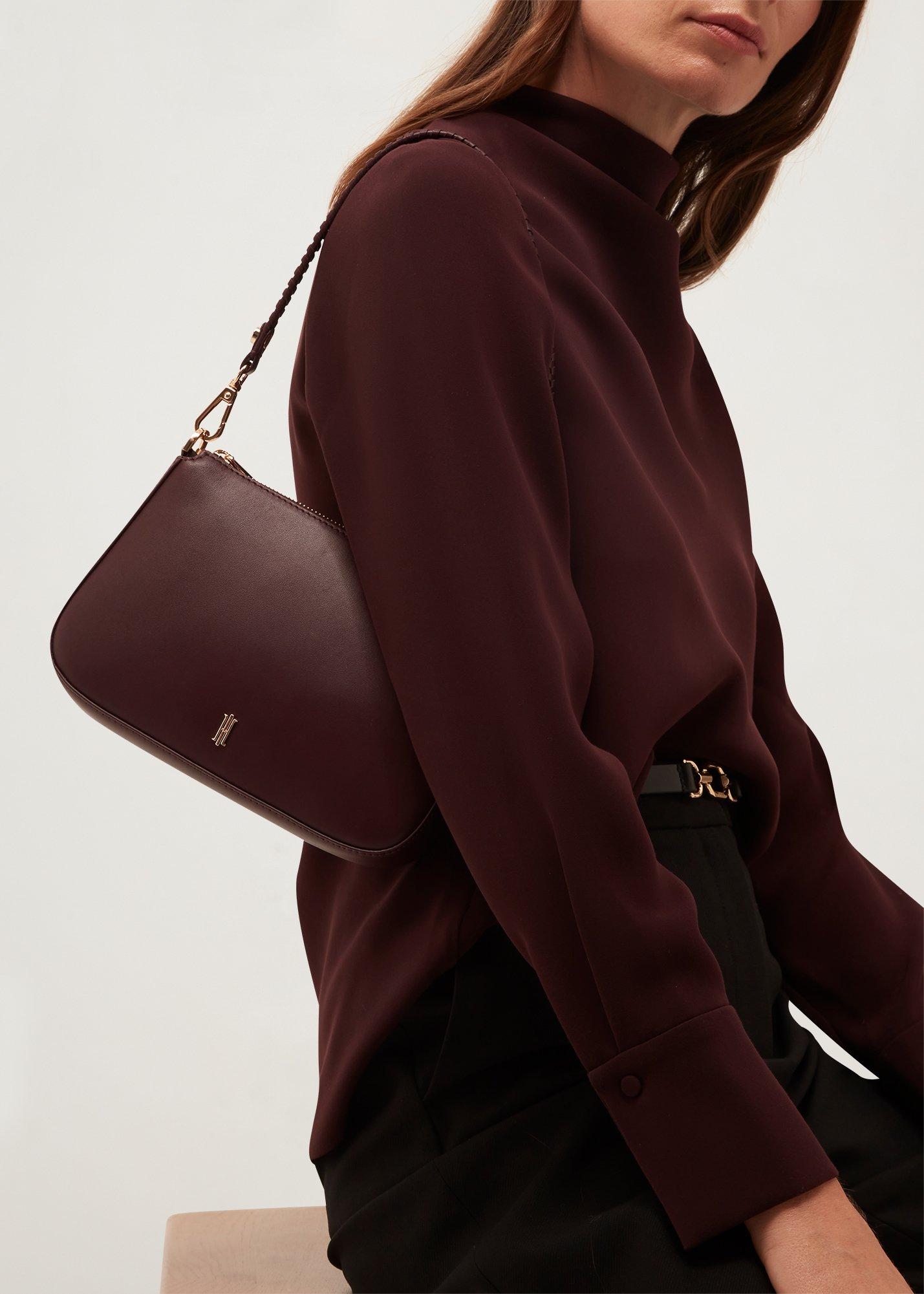Briella Leather Crossbody Bag, Fig Purple, hi-res