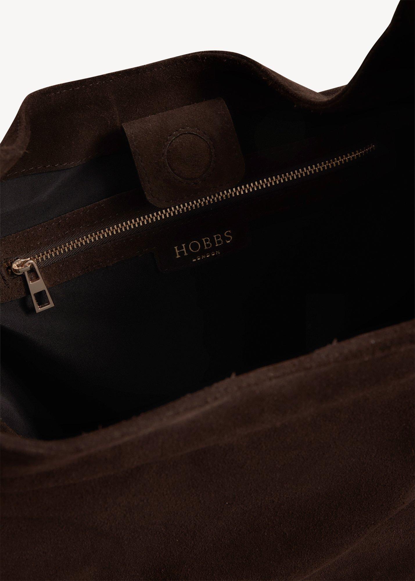 Blakely Suede Hobo Bag, Alder Brown, hi-res