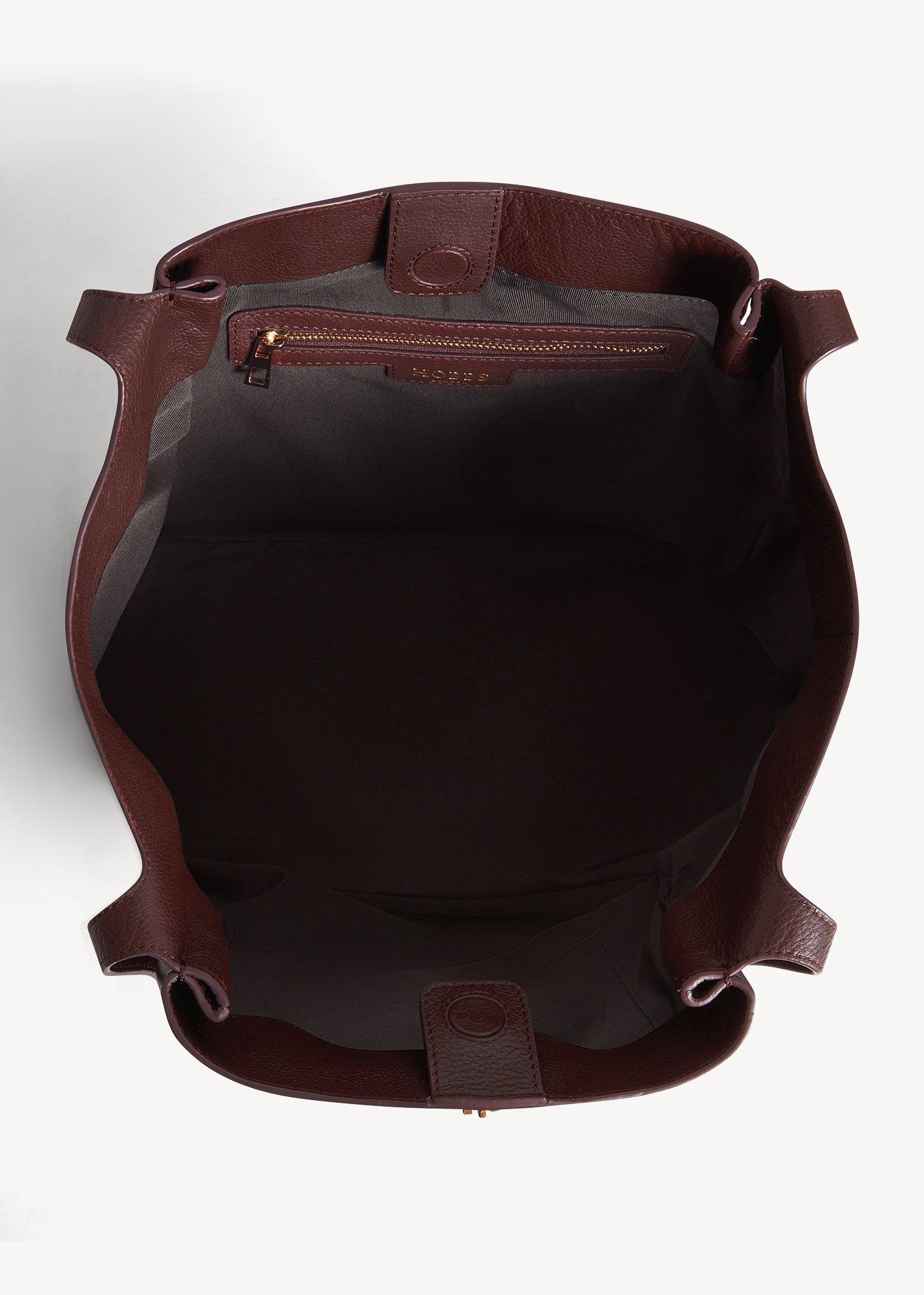 Myla Leather Tote, Fig Purple, hi-res