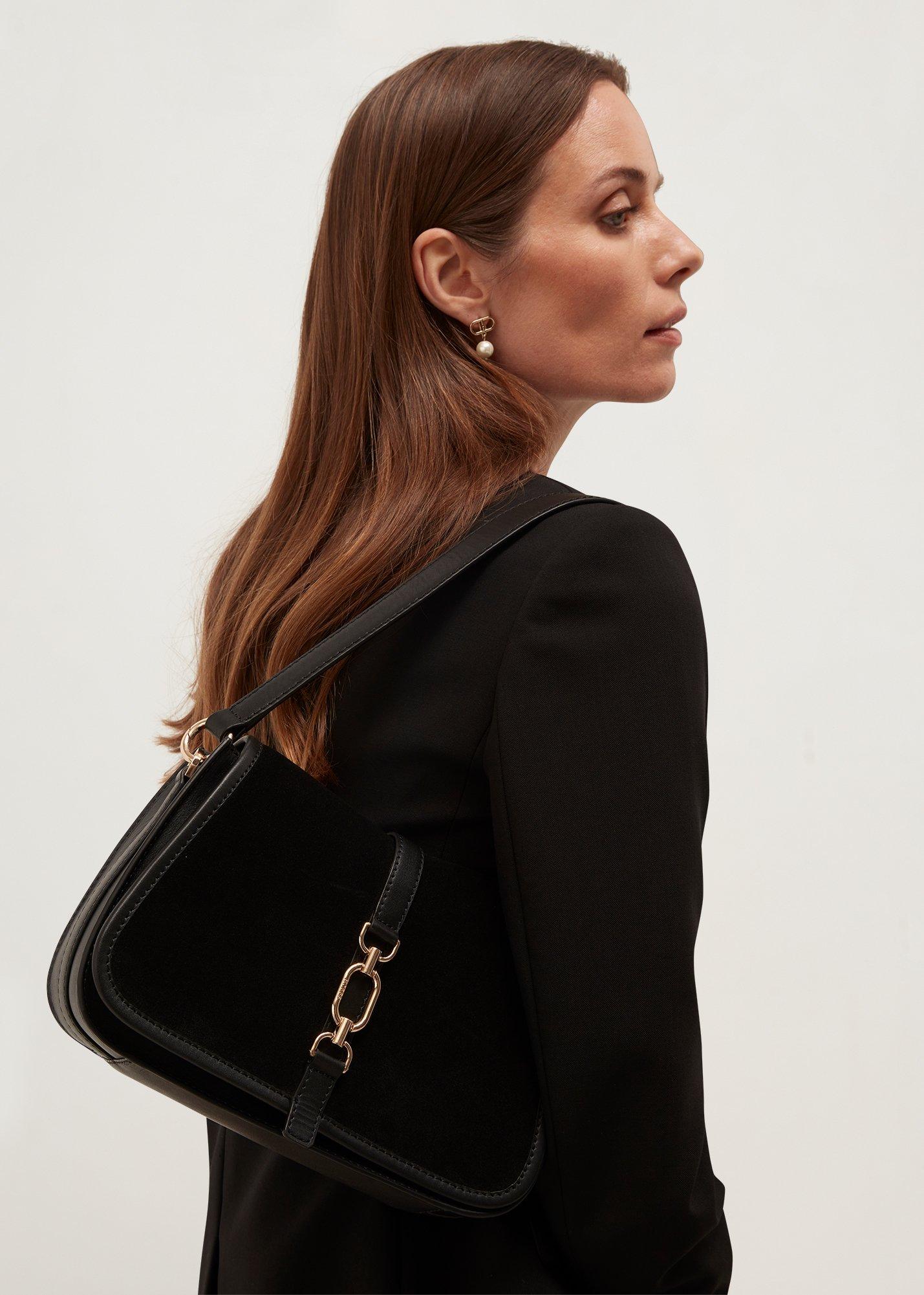 Wren Leather Crossbody Bag, Black, hi-res