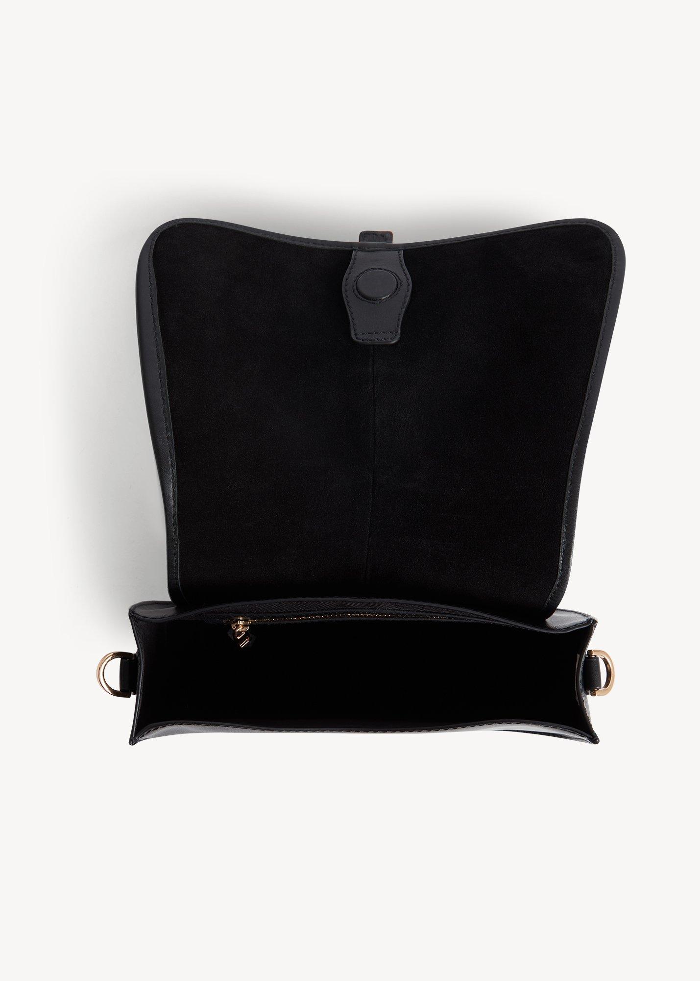 Wren Leather Crossbody Bag, Black, hi-res