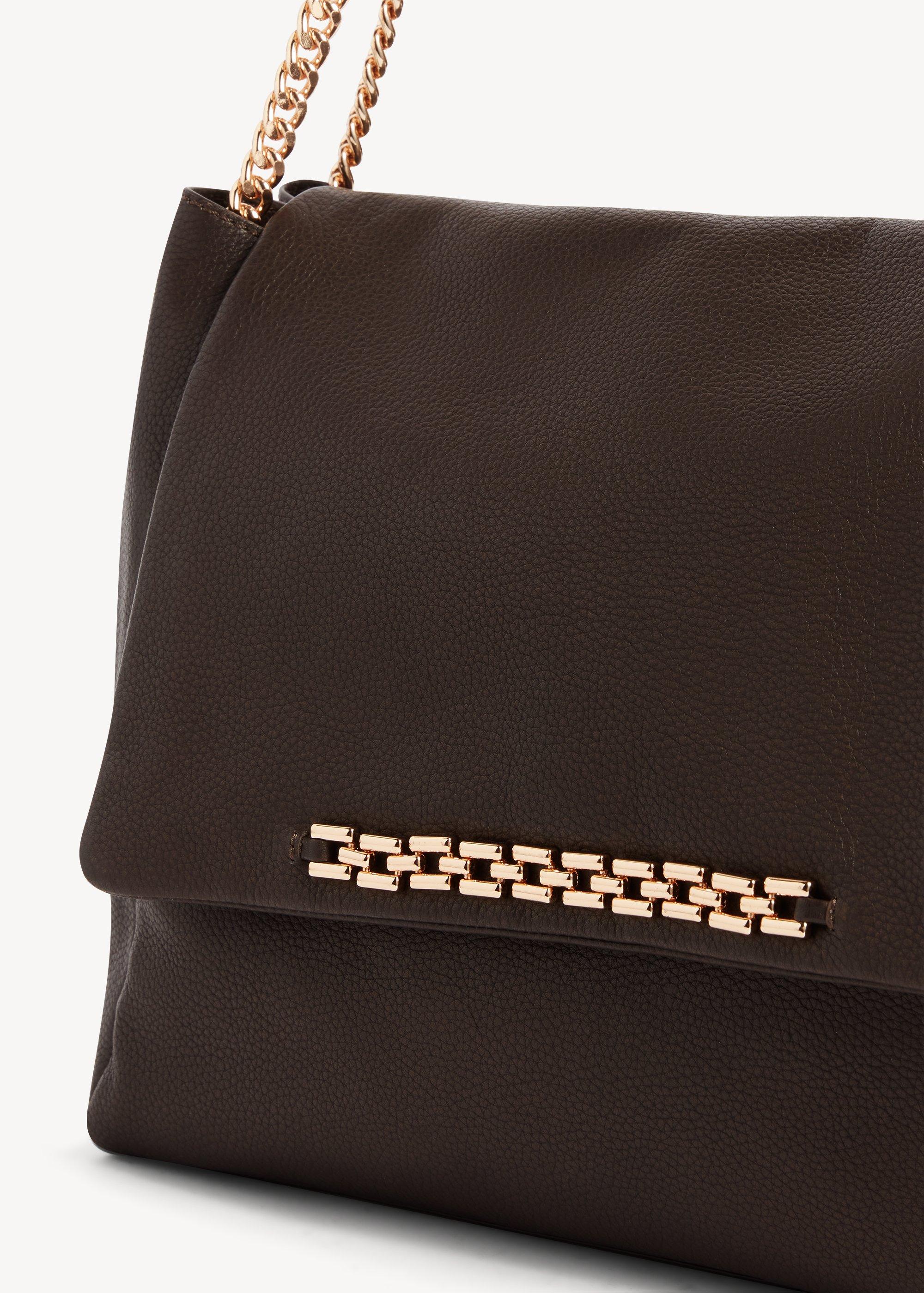 Bayley Leather Shoulder Bag, Alder Brown, hi-res