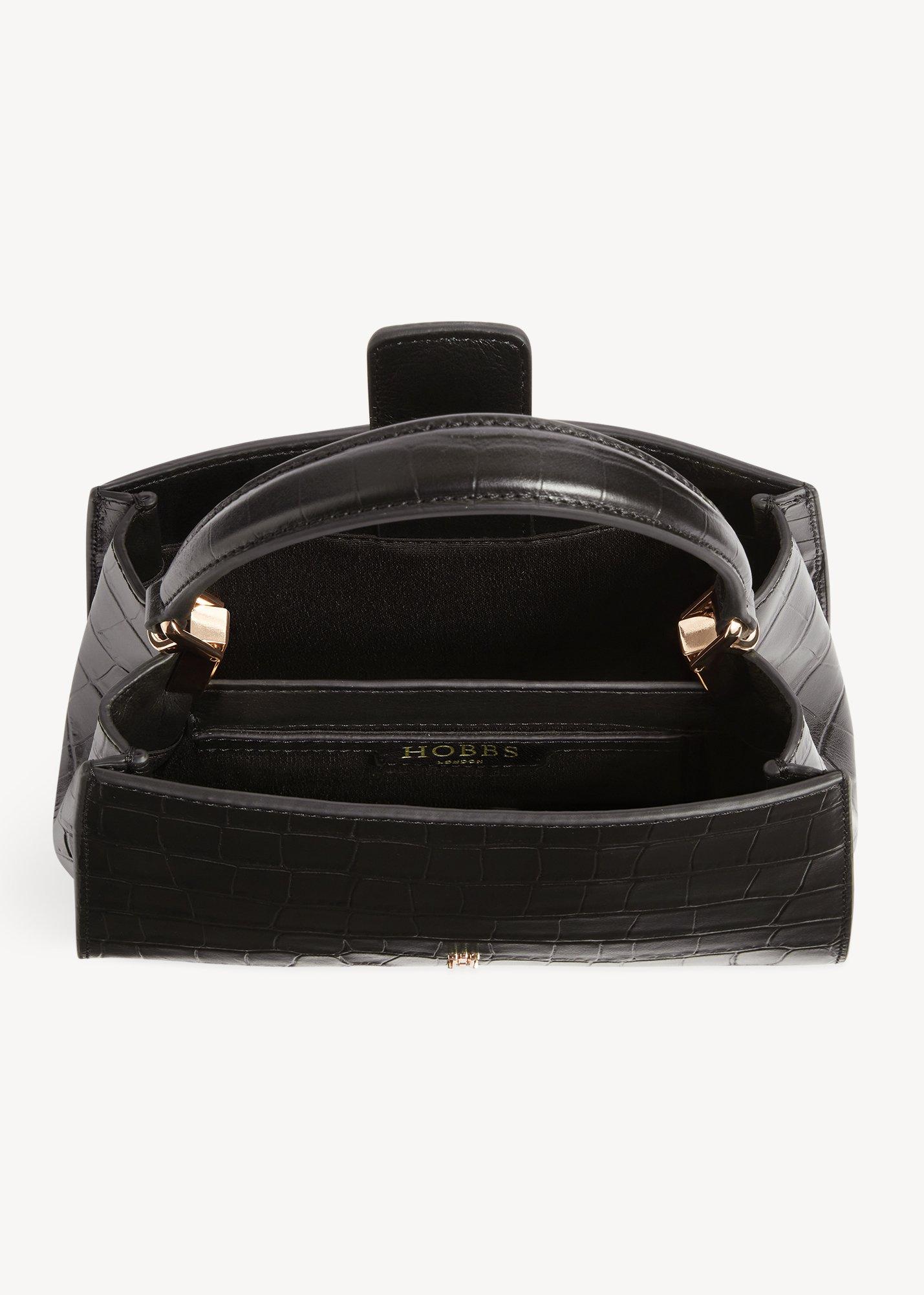 Ophelia Leather Bag, Black, hi-res