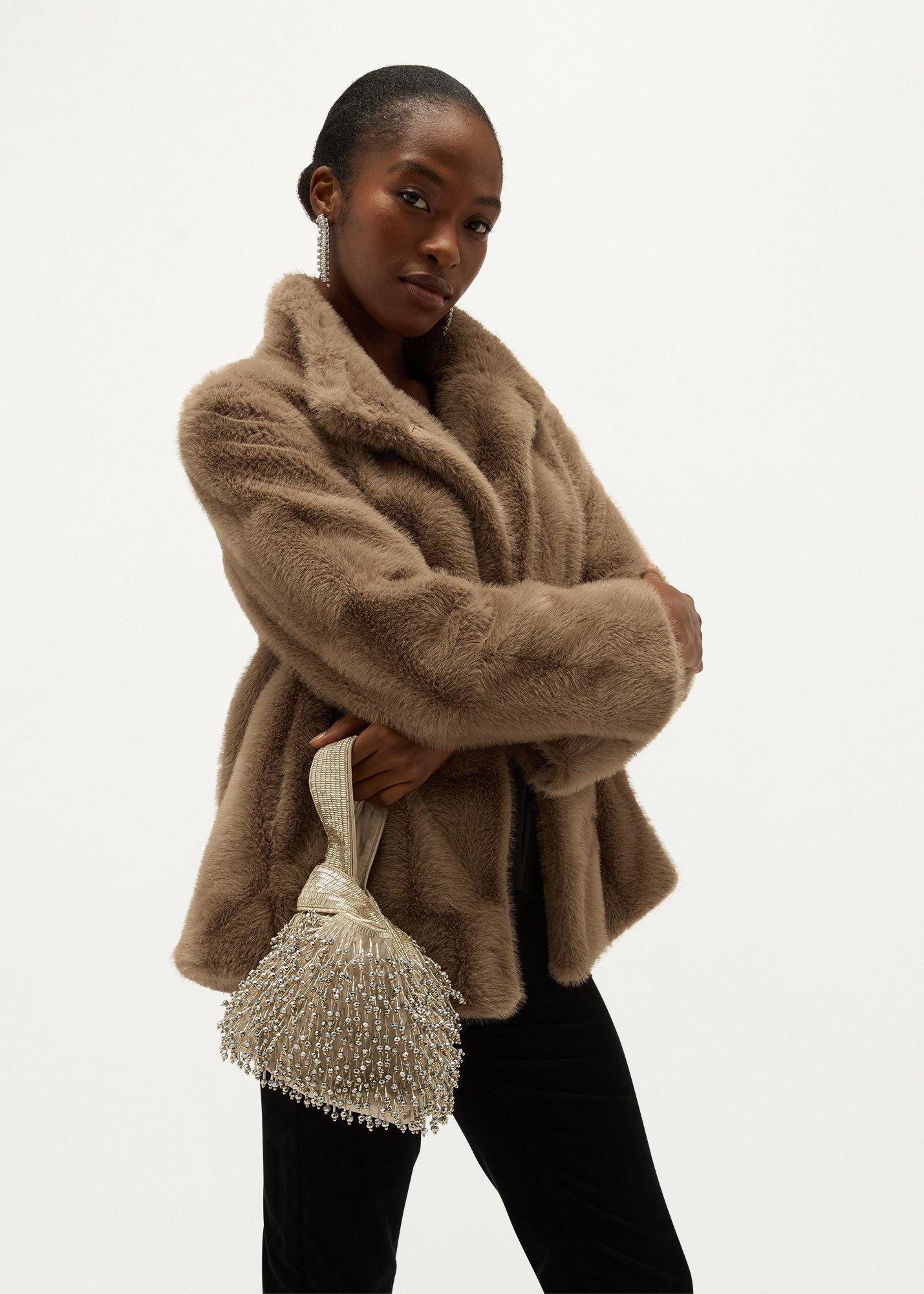 Juliette Beaded Bag, Warm Platinum, hi-res
