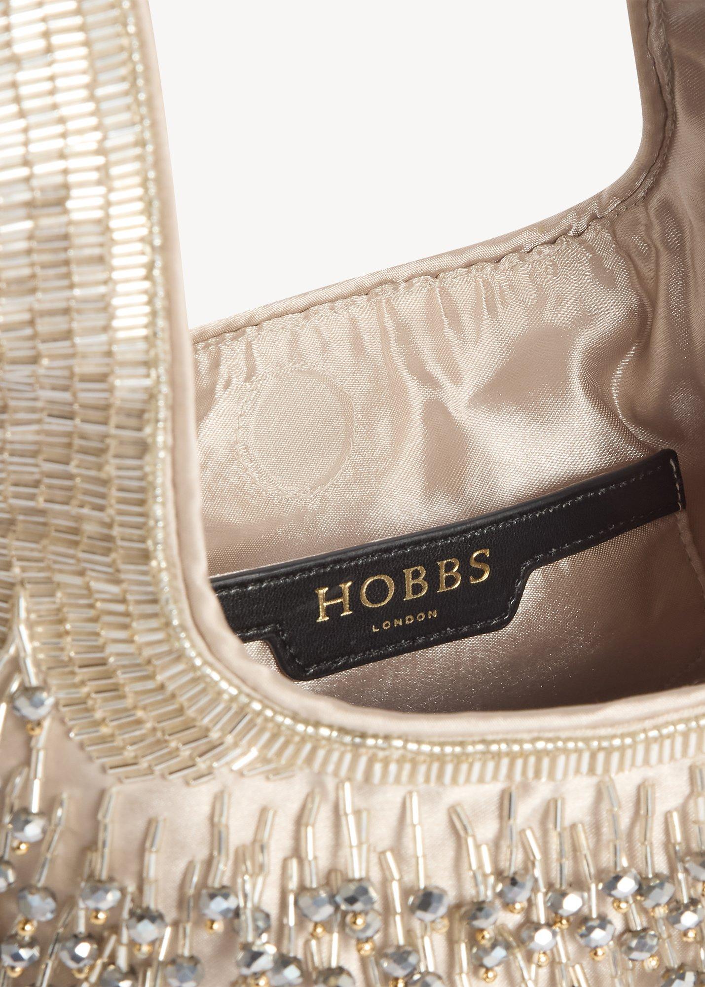 Juliette Beaded Bag, Warm Platinum, hi-res