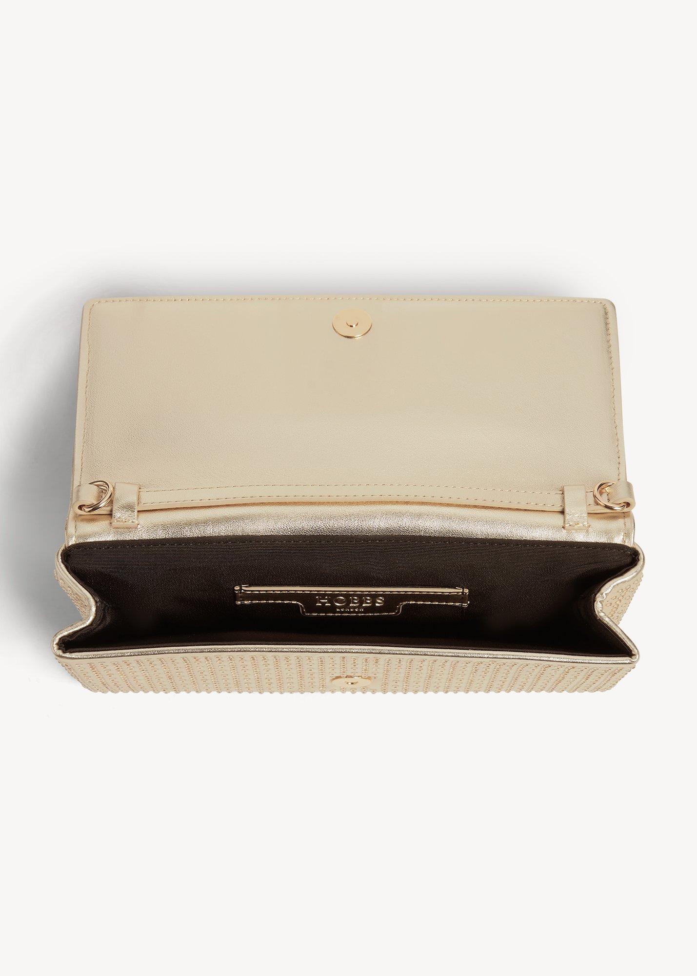 Renata Crystal Clutch, Champagne, hi-res